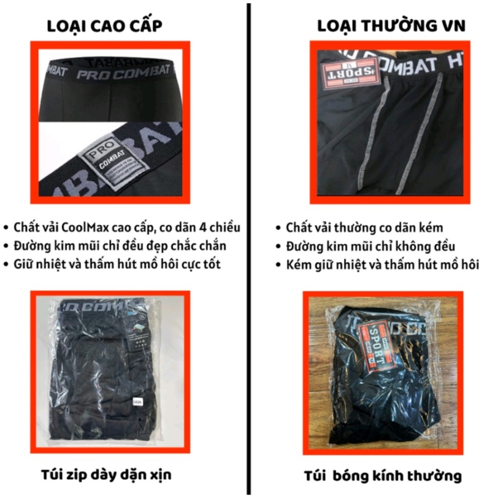 QUẦN GIỮ NHIỆT NAM PRO COMBAT