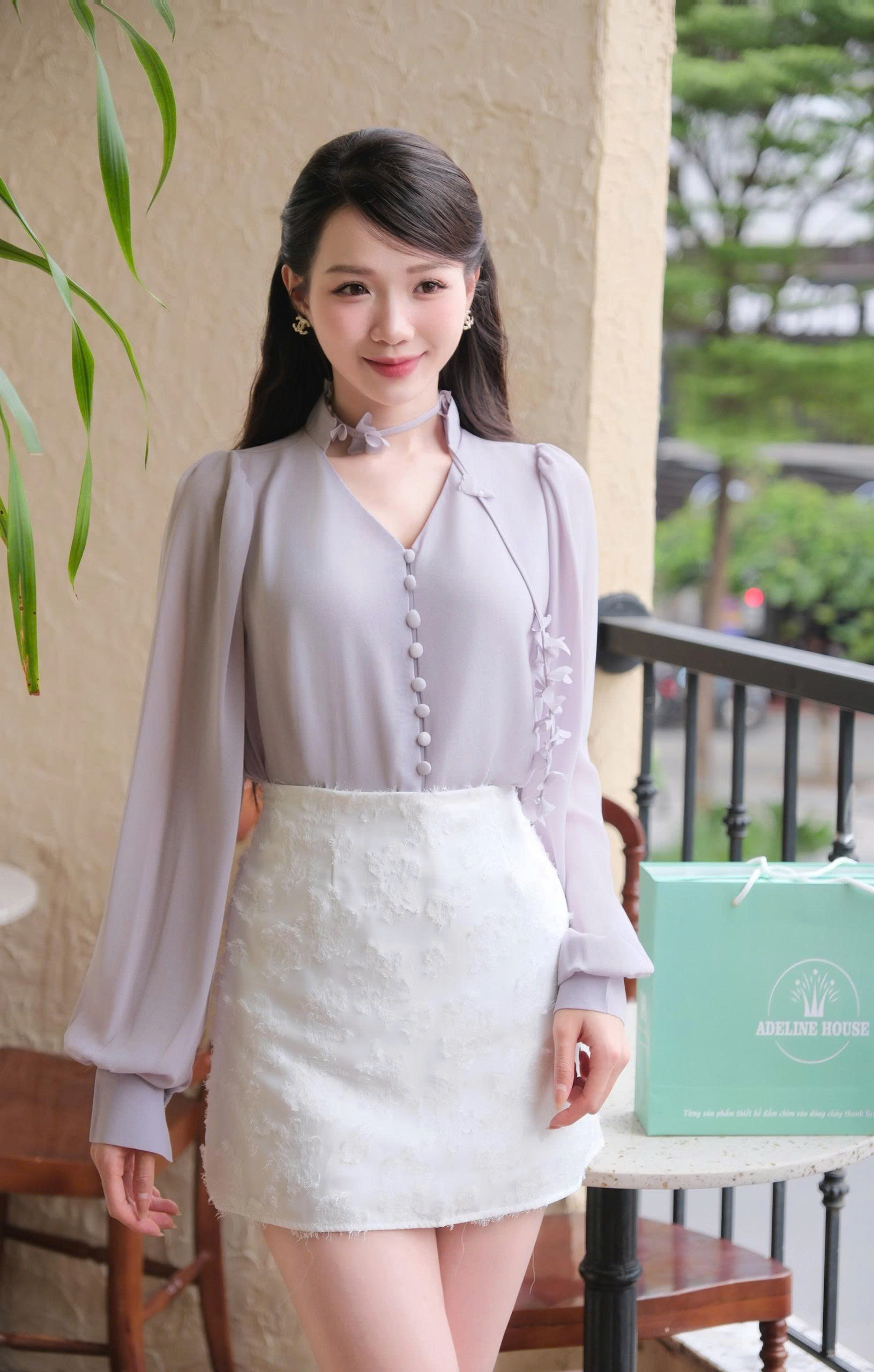 ADELINE HOUSE-  Peony Lilac Blouse TK138