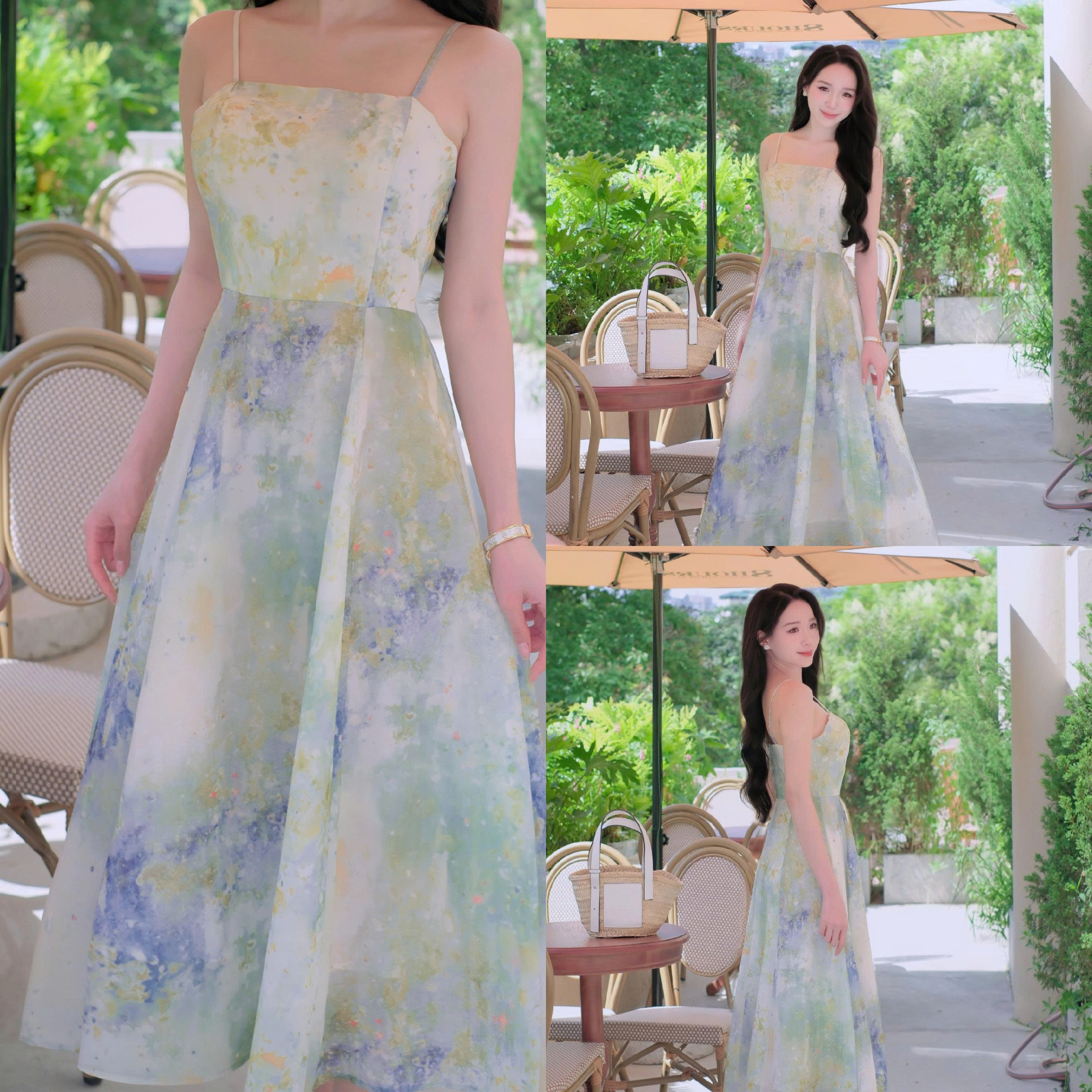 ADELINE HOUSE- Đầm Voan 2 dây Dáng Dài Cao Cấp – Thiết Kế Thanh Lịch Adeline- TK87 SIZE XS S M L XL 2XL 3XL 4XL