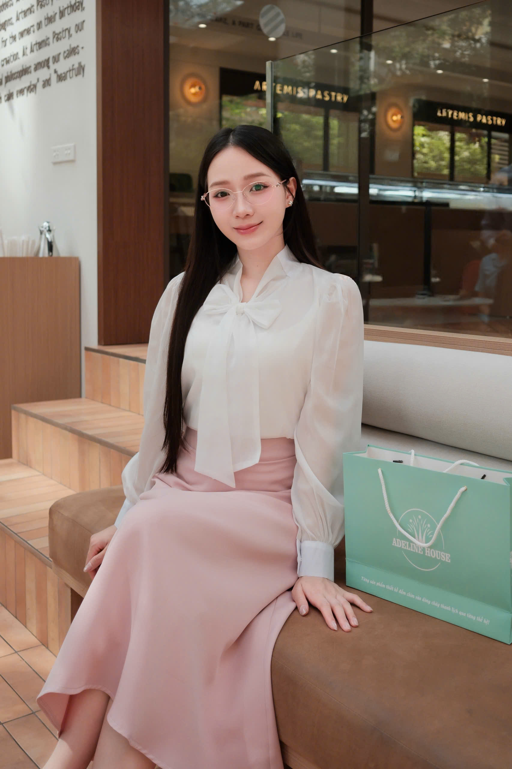 ADELINE HOUSE- SET VÁY SƠ MI NƠ+ CHÂN VÁY CÔNG SỞ- TK152.4+TK25.5