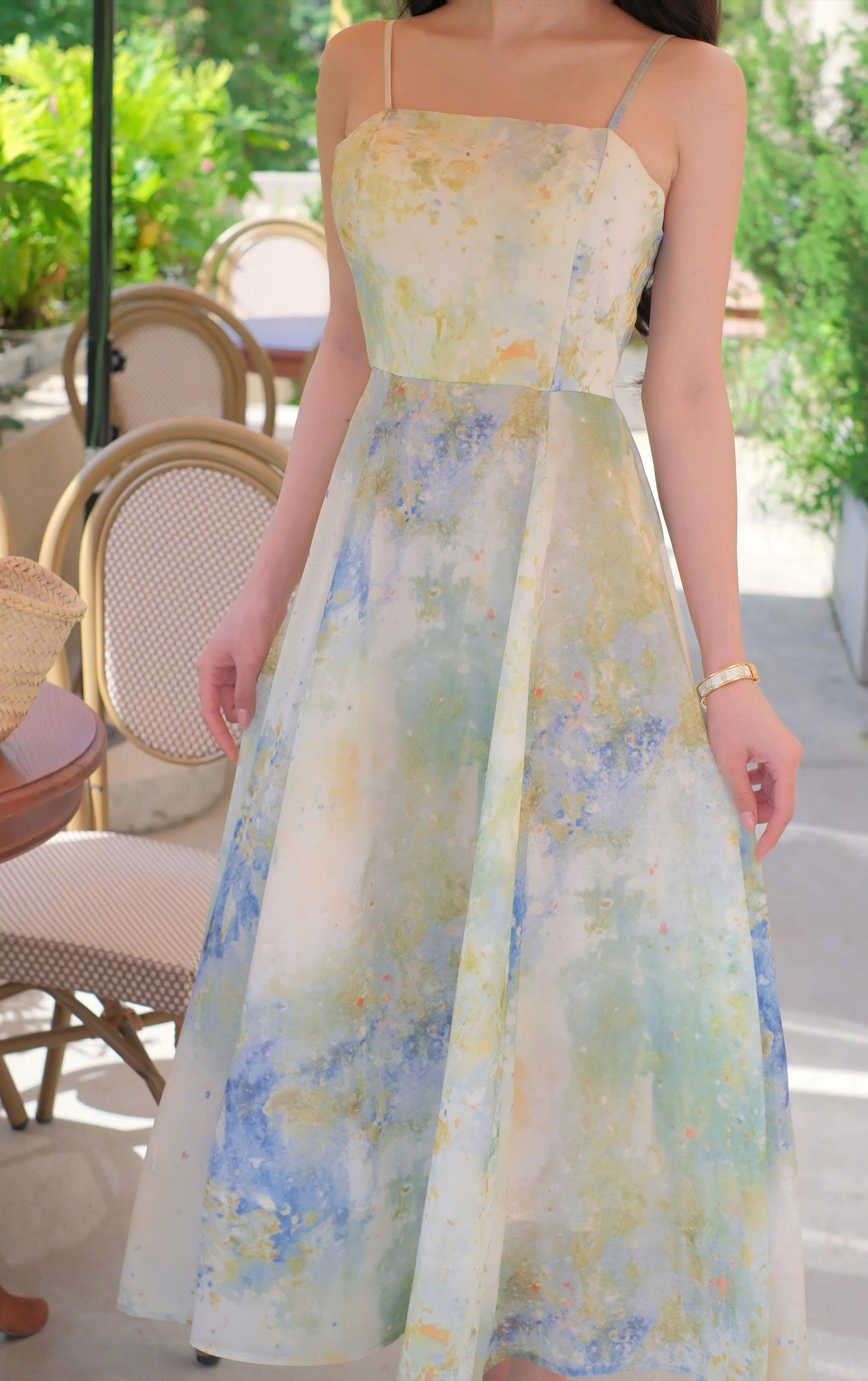 ADELINE HOUSE- Đầm Voan 2 dây Dáng Dài Cao Cấp – Thiết Kế Thanh Lịch Adeline- TK87 SIZE XS S M L XL 2XL 3XL 4XL