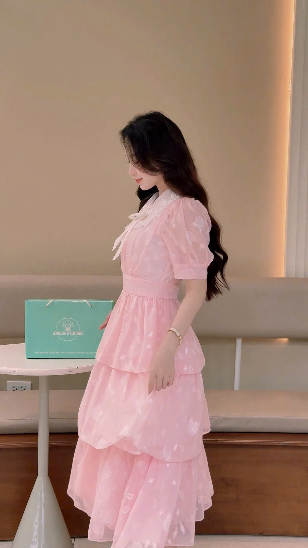 ADELINE HOUSE -  VÁY HỒNG NGỌT NGÀO KIÊU SA – TK 200.2