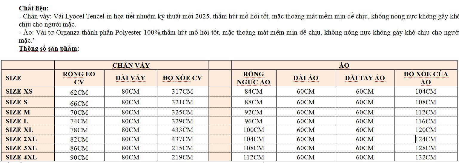 ADELINE HOUSE- Set Áo Nơ Voan + Chân Váy Hoa Dáng Dài Thanh Lịch- TK155.2 SIZE XS S M L XL 2XL 3XL 4XL