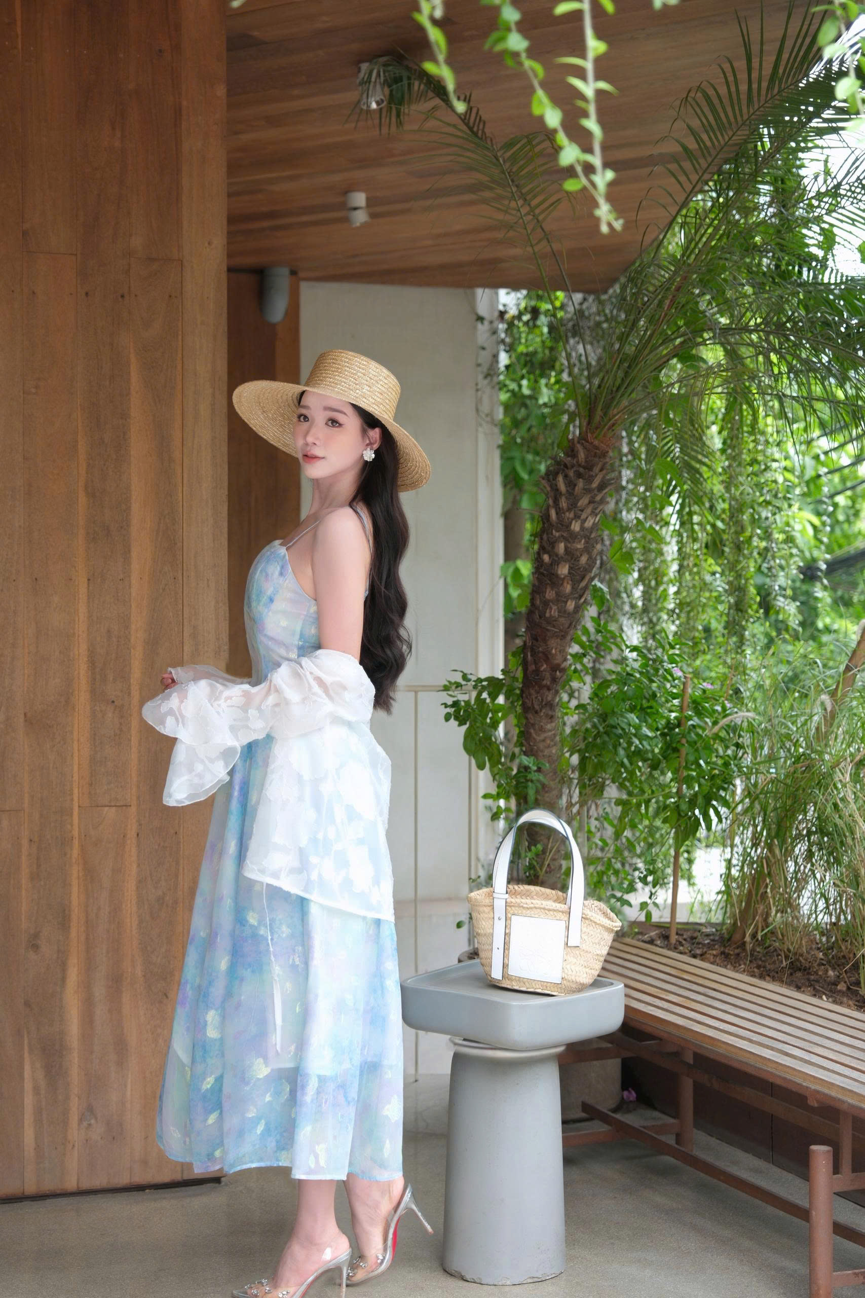 ADELINE HOUSE- Váy Maxi Hai Dây Cloudy Sky- TK85.1