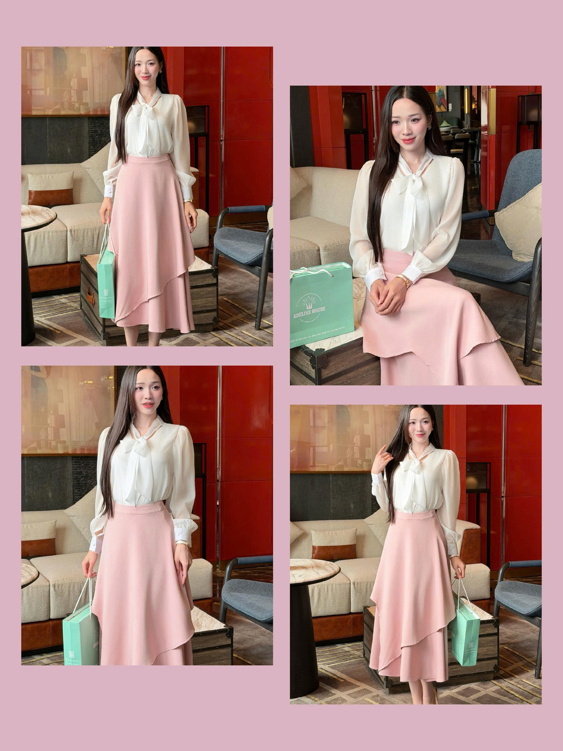 Adeline house - Chân váy công sở 
