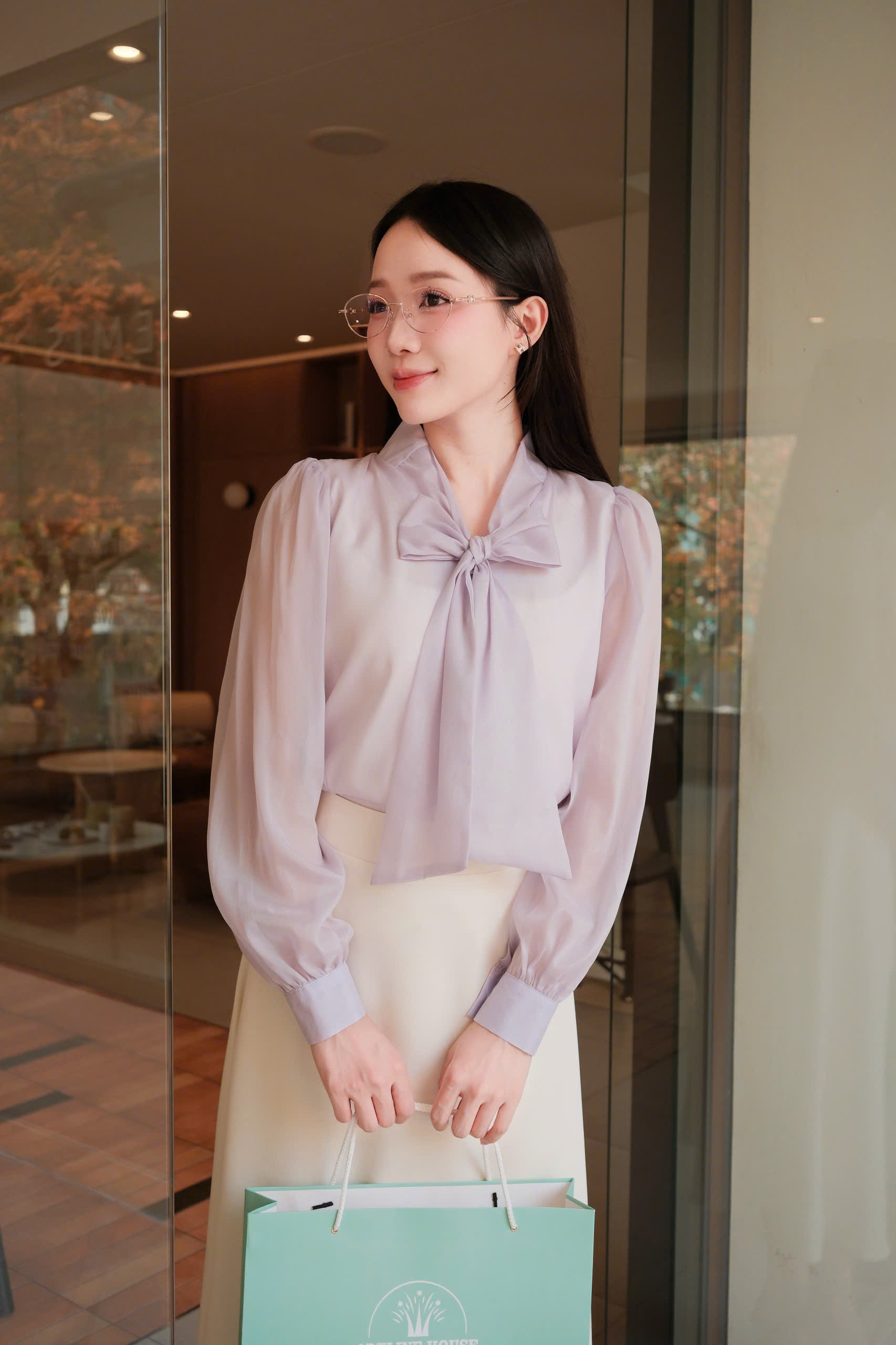 ADELINE HOUSE- SET VÁY SƠ MI NƠ+ CHÂN VÁY CÔNG SỞ- TK152.3