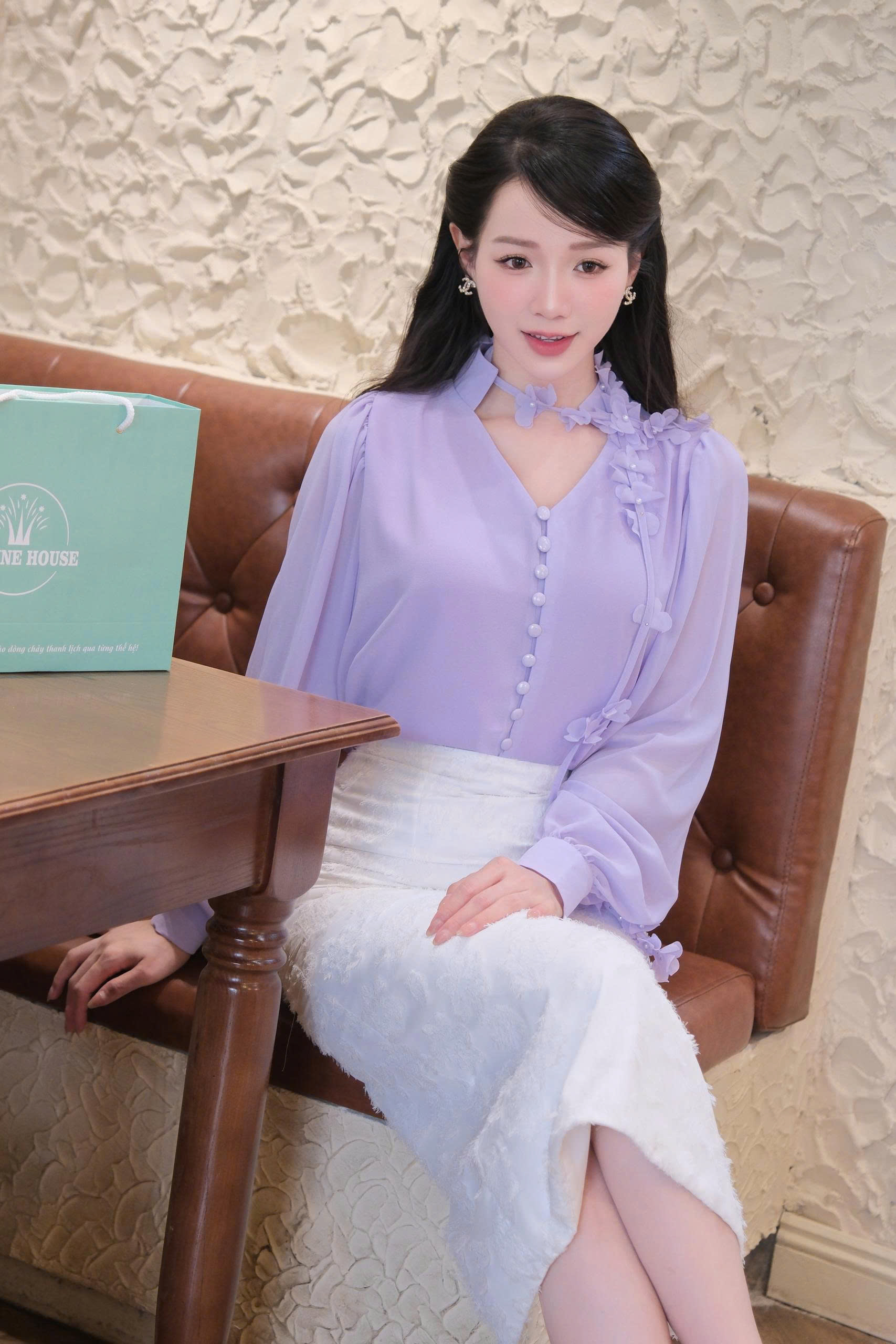 ADELINE HOUSE- Peony Violet Blouse TK139