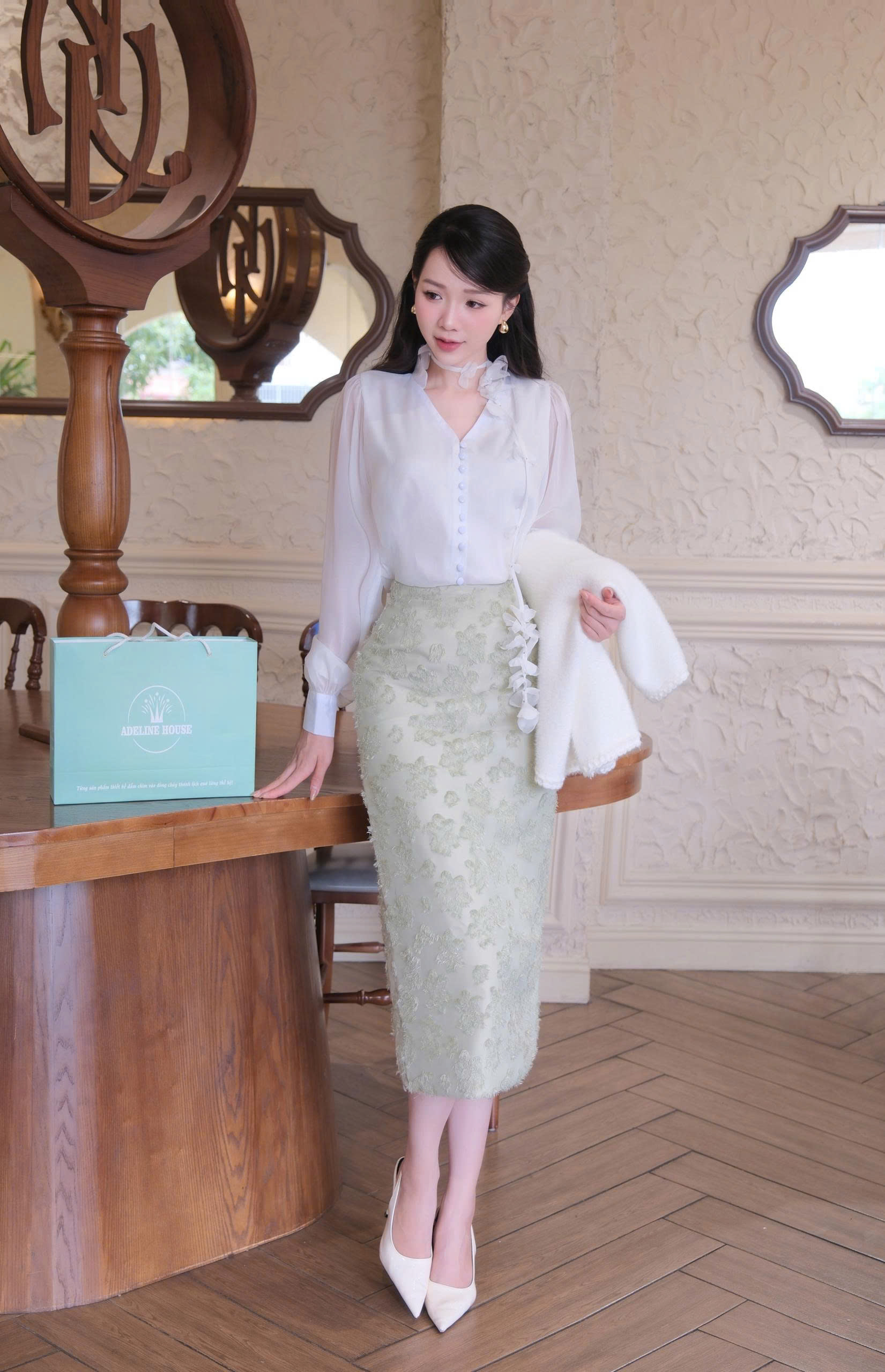 ADELINE HOUSE-  Peony Cloud Blouse TK133