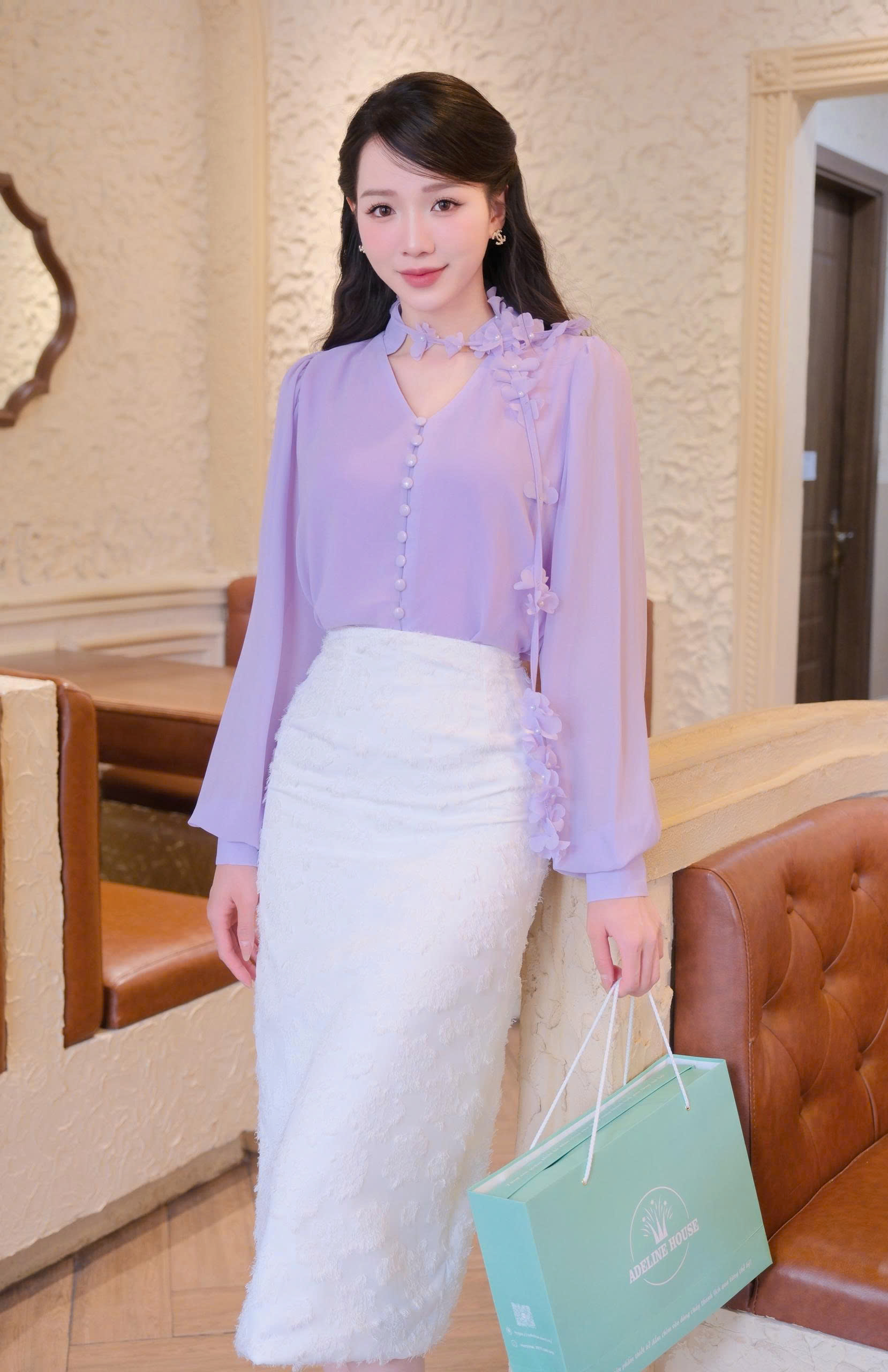 ADELINE HOUSE- Peony Violet Blouse TK139