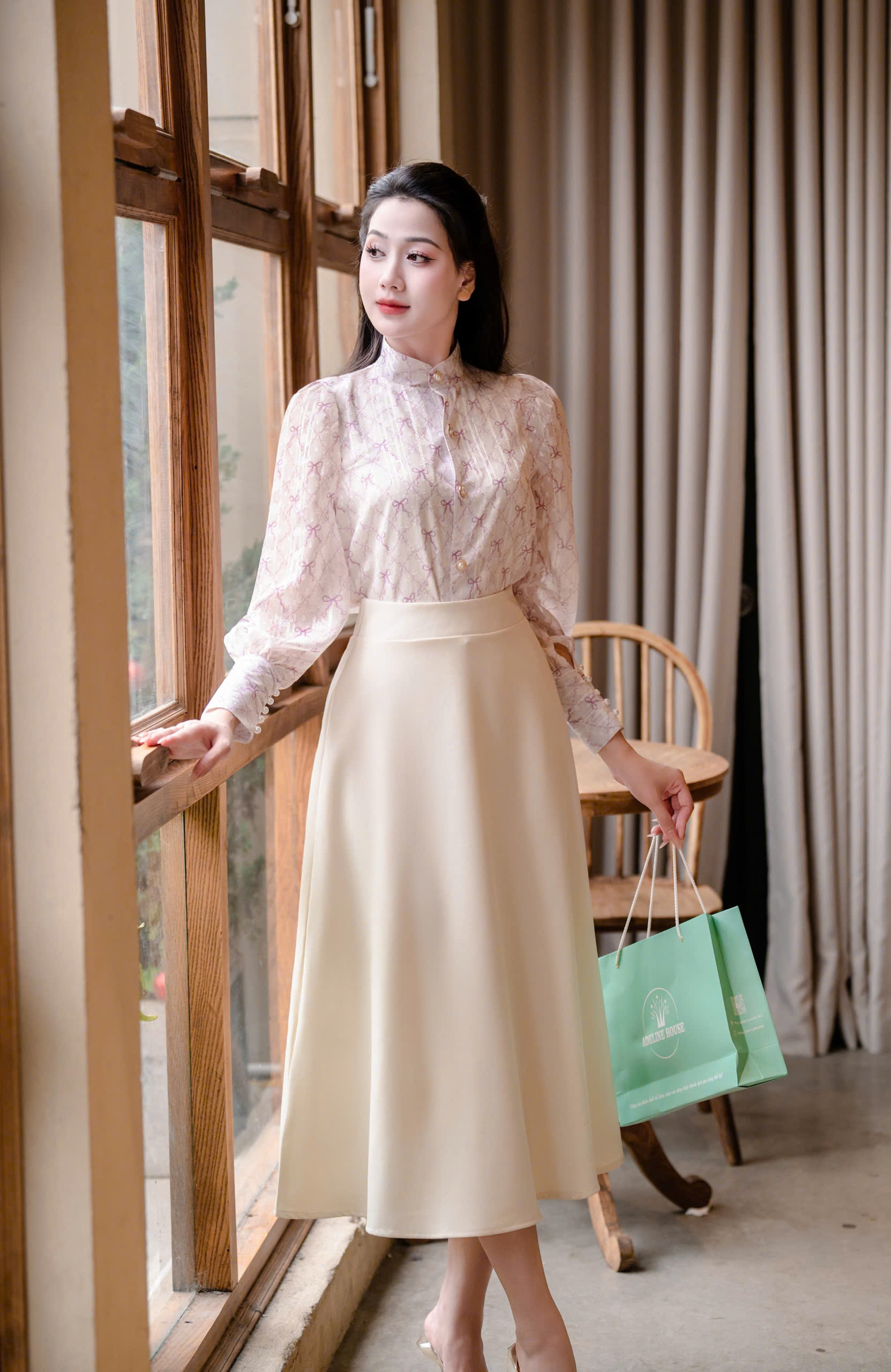 ADELINE HOUSE- SET VÁY CÔNG SỞ TÍM NHẸ, NHẸ NHÀNG – THANH LỊCH MÀ VẪN RẤT TÔN DÁNG- TK175.3 + TK162.3