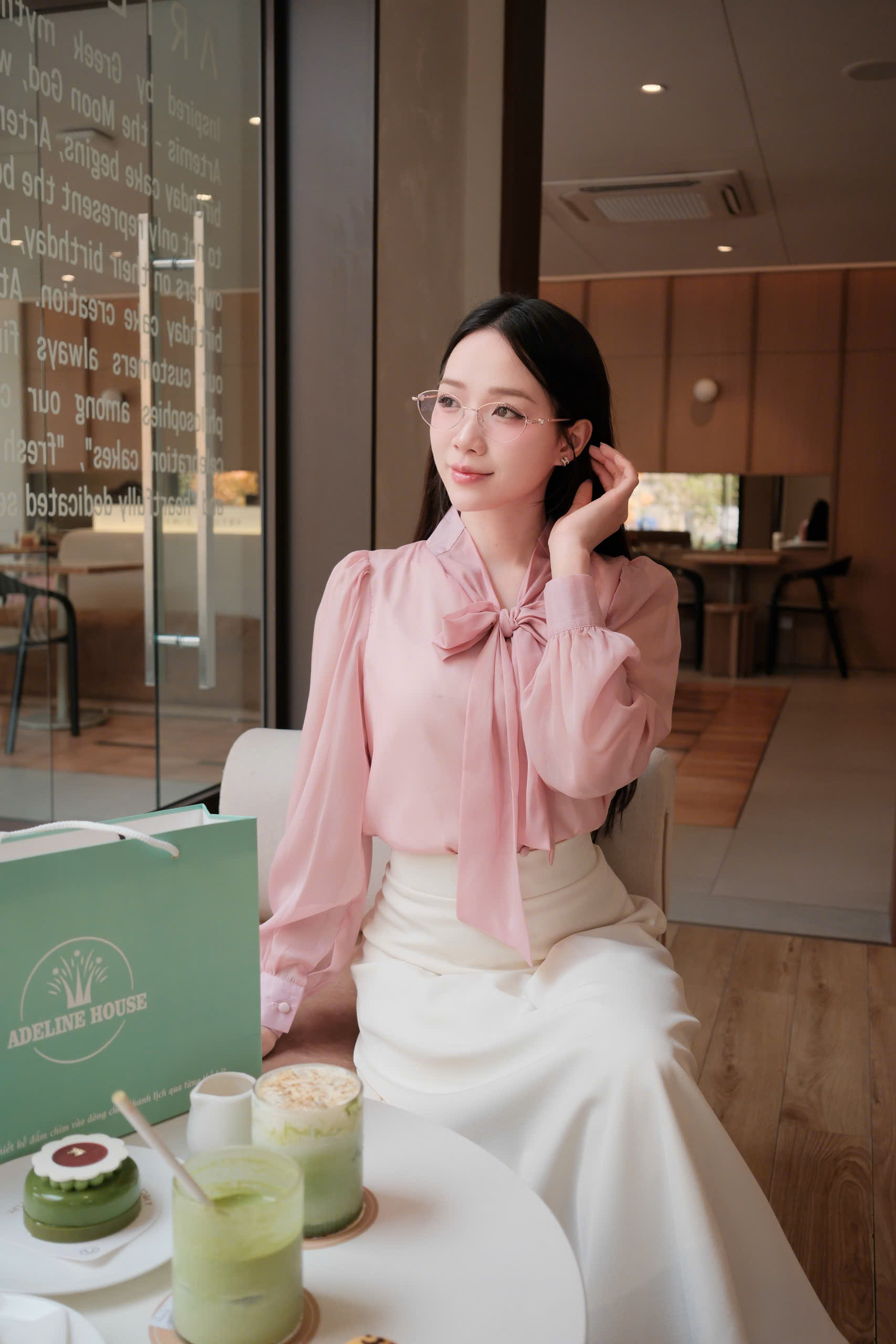 ADELINE HOUSE- SET VÁY SƠ MI NƠ+ CHÂN VÁY CÔNG SỞ- TK152.5 + TK157.3 SIZE XS S M L XL 2XL 3XL 4XL