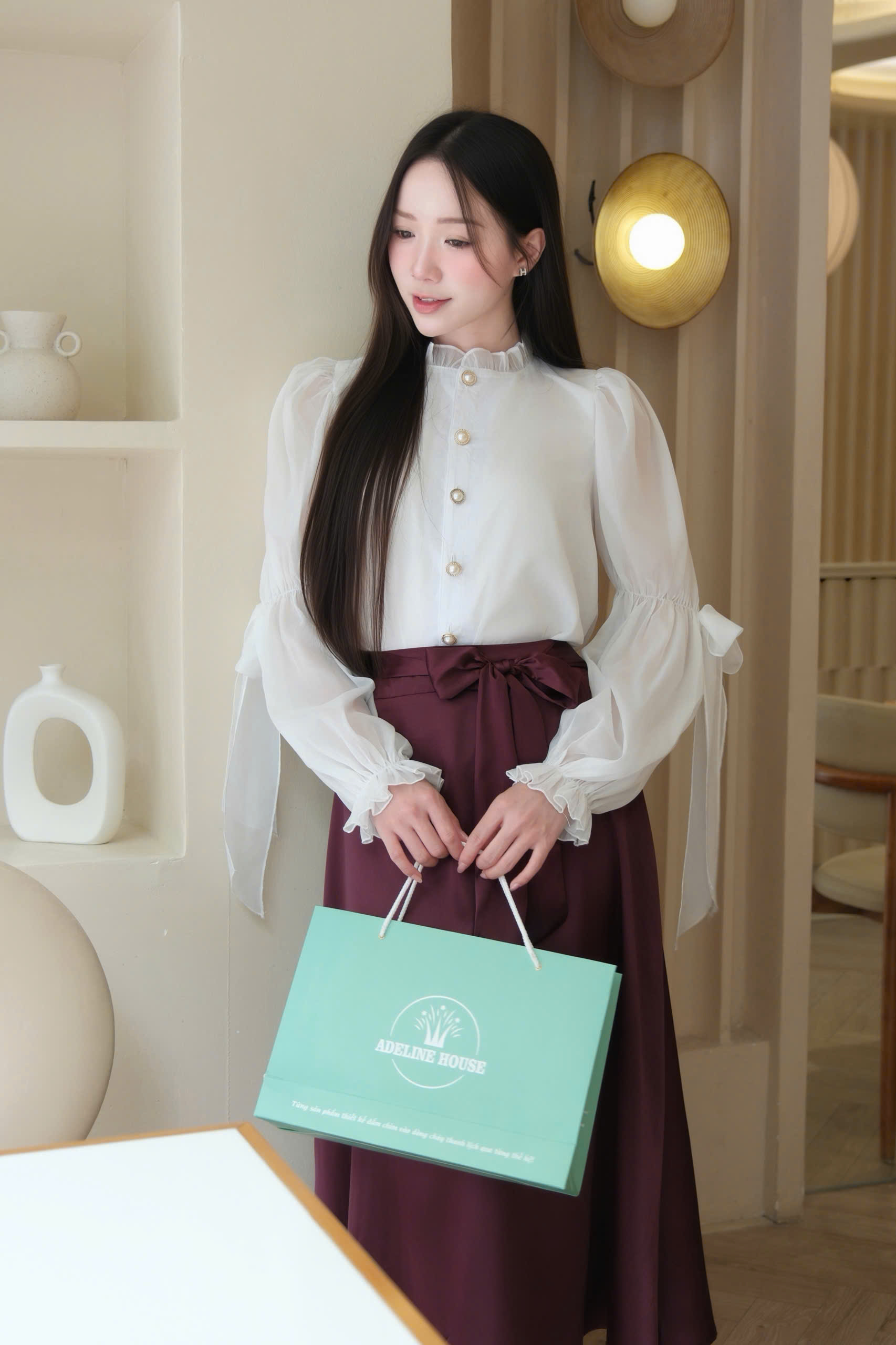 ADELINE HOUSE- SET VÁY CÔNG SỞ/ SET VÁY THANH LỊCH- TK175.1 SIZE XS S M L XL 2XL 3XL 4XL