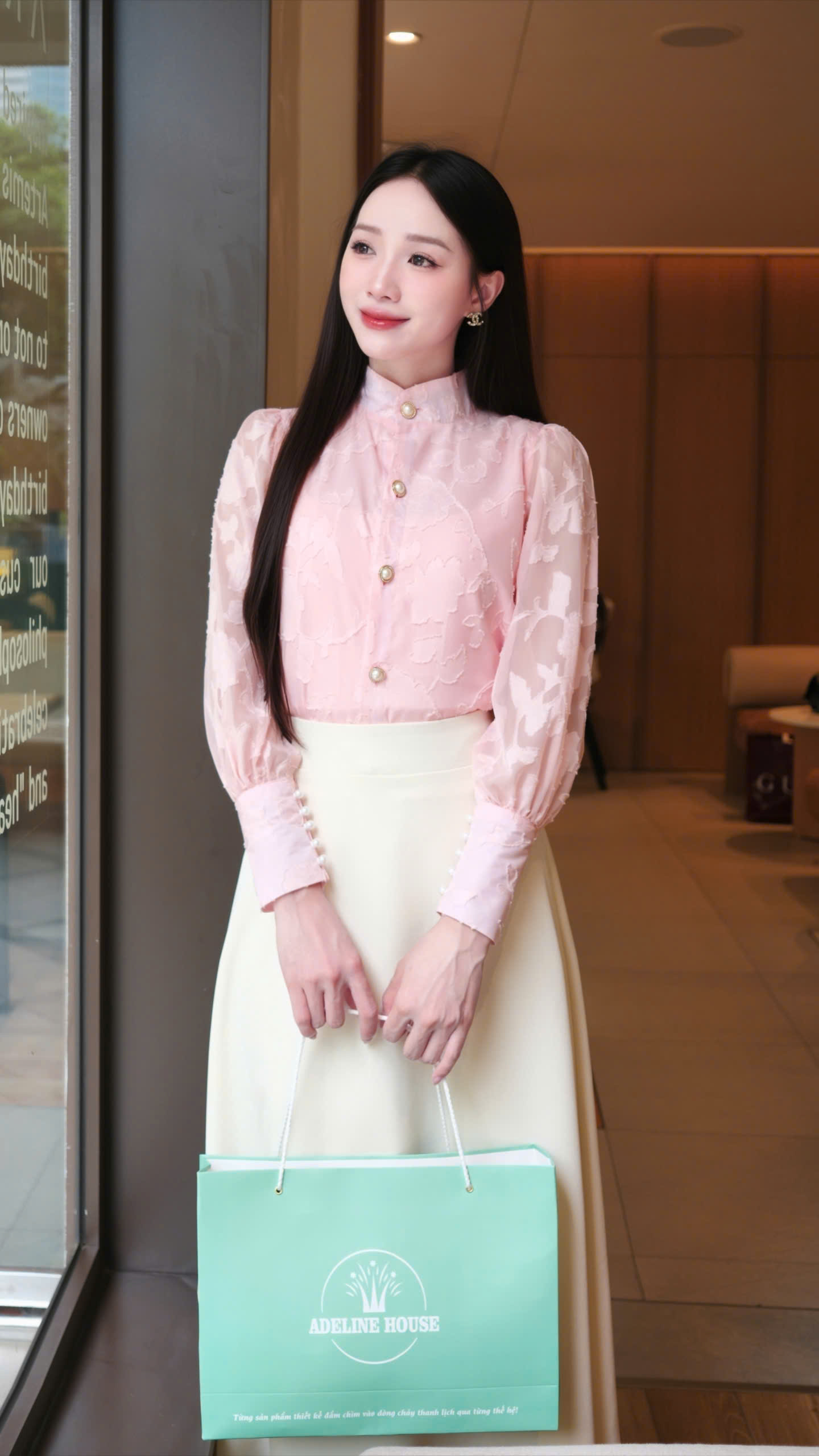 ADELINE HOUSE- SET HỒNG PHẤN THANH LỊCH – NHẸ NHÀNG NHƯNG ĐỦ GÂY THƯƠNG NHỚ - TK162.4 +TK157.3 SIZE XS S M L XL 2XL 3XL 4XL