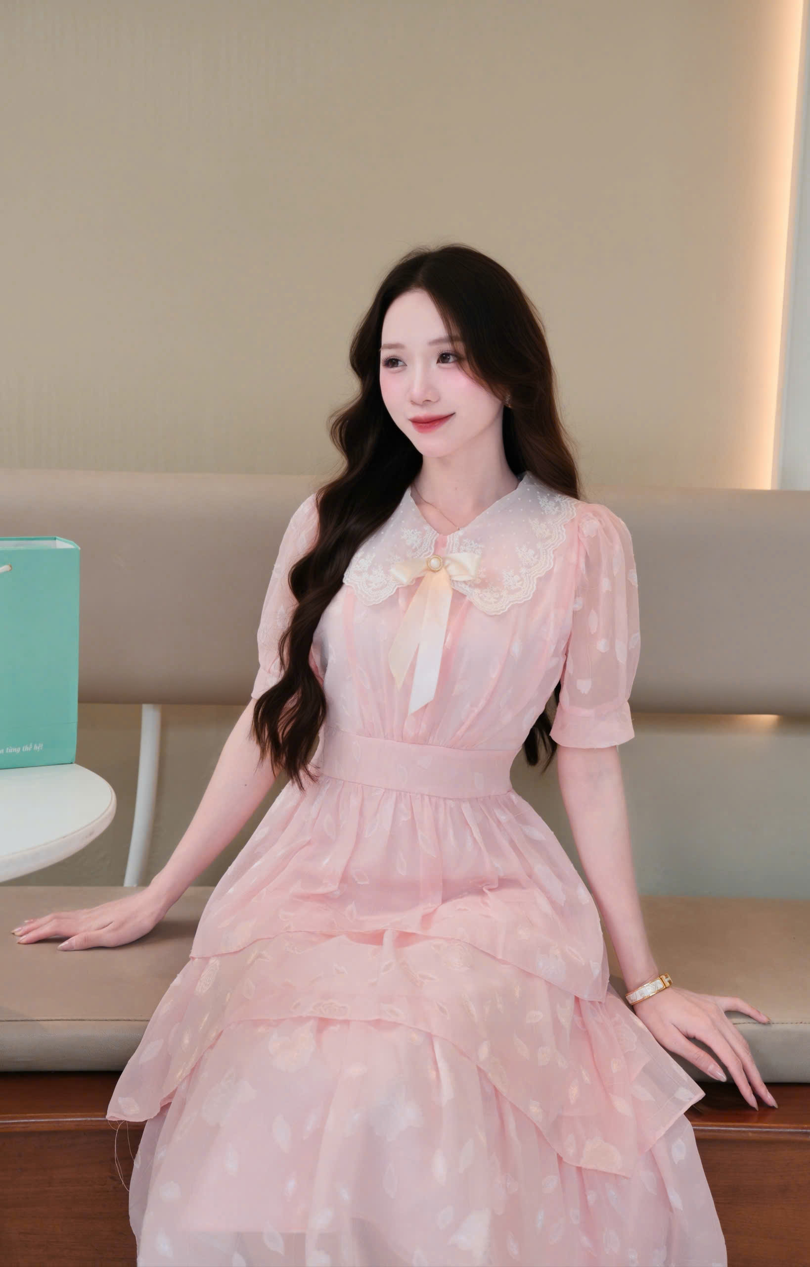 ADELINE HOUSE -  VÁY HỒNG NGỌT NGÀO KIÊU SA – TK 200.2