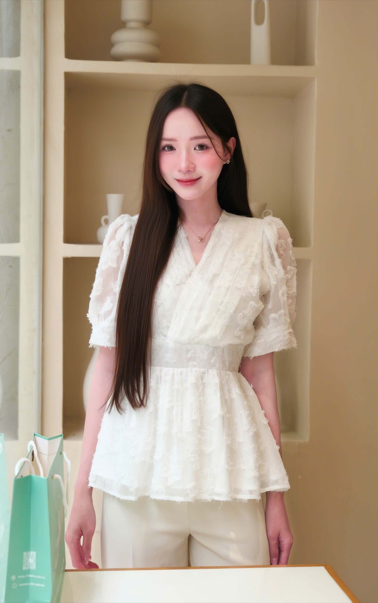 ADELINE HOUSE- SET ÁO + QUẦN SUÔNG THANH LỊCH/ SET ĐỒ CÔNG SỞ TK182.2 SIZE XS S M L XL 2XL 3XL 4XL