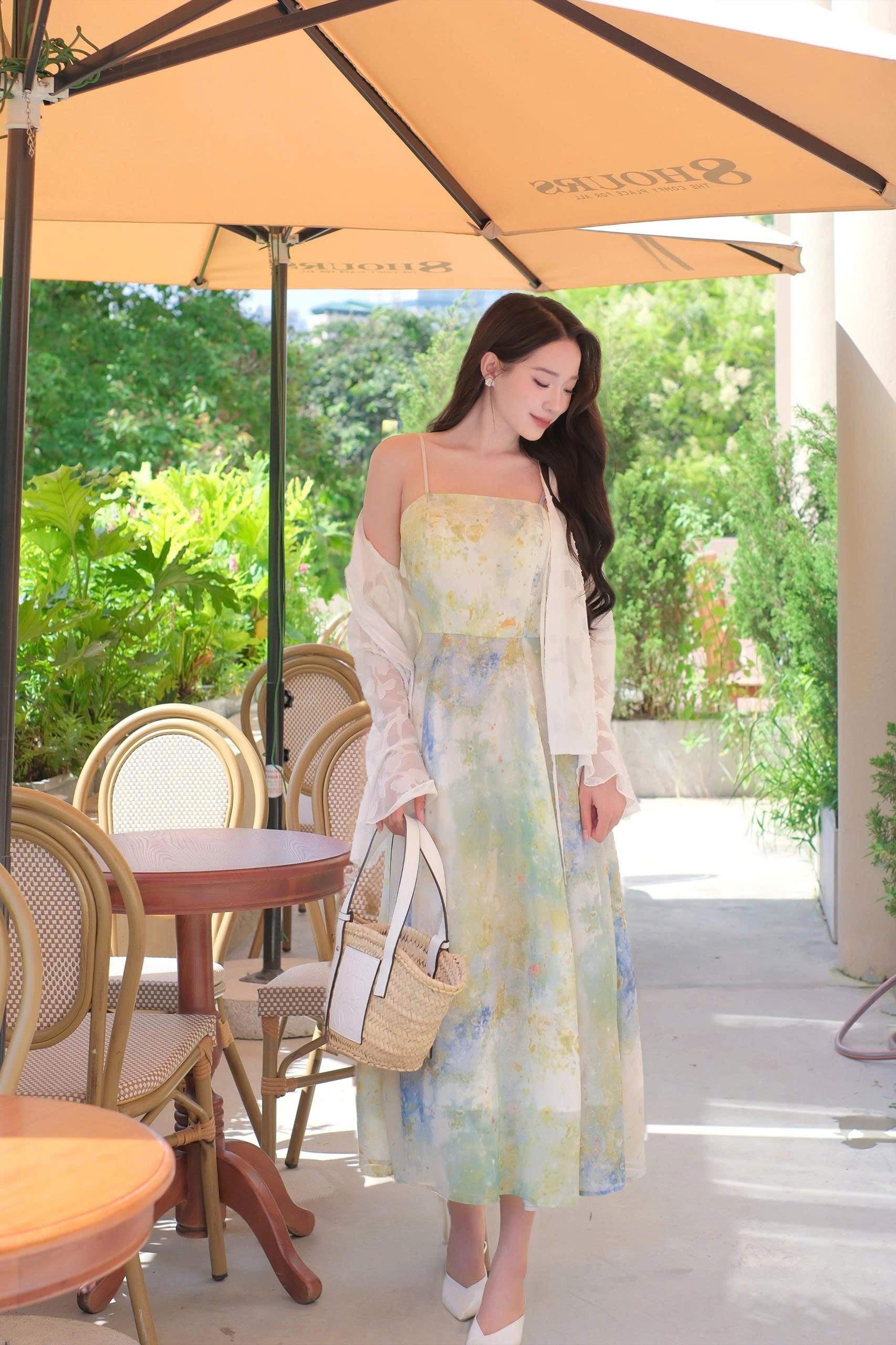 ADELINE HOUSE- Đầm Voan 2 dây Dáng Dài Cao Cấp – Thiết Kế Thanh Lịch Adeline- TK87 SIZE XS S M L XL 2XL 3XL 4XL