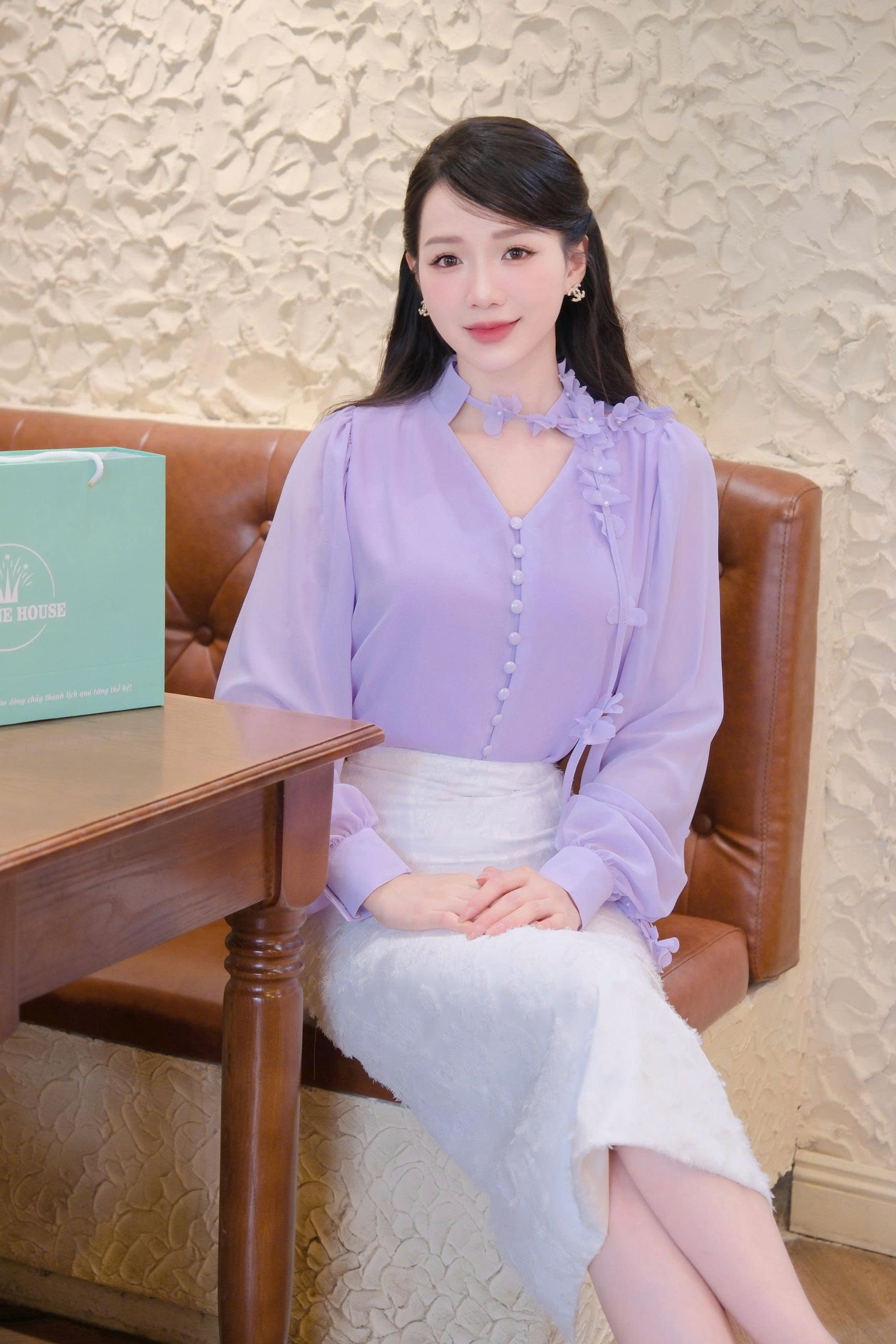 ADELINE HOUSE- Peony Violet Blouse TK139