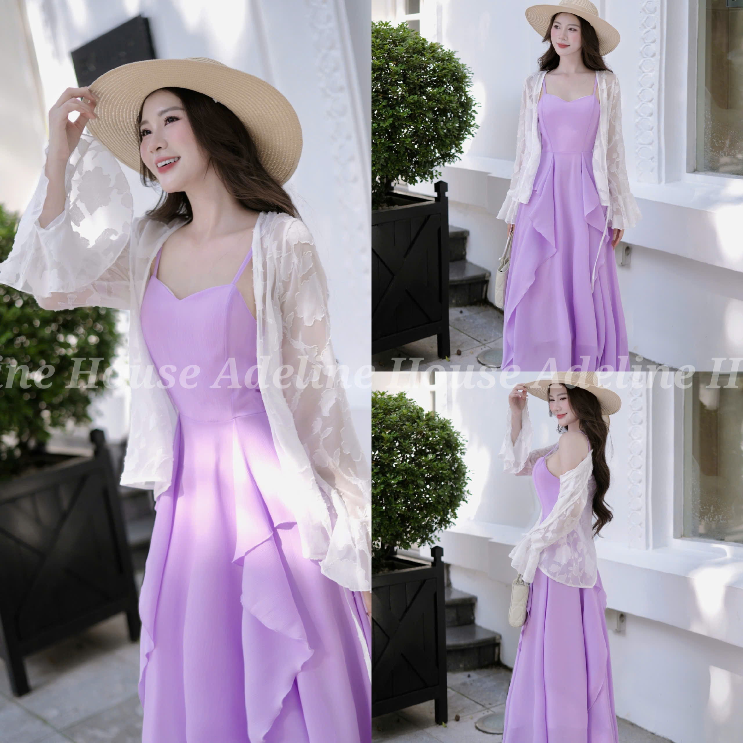 Adeline House - ✨  Đầm 2 Dây Tím Pastel Nàng Mer Xinh Xắn! TK20.4 SIZE XS S M L XL 2XL 3XL 4XL