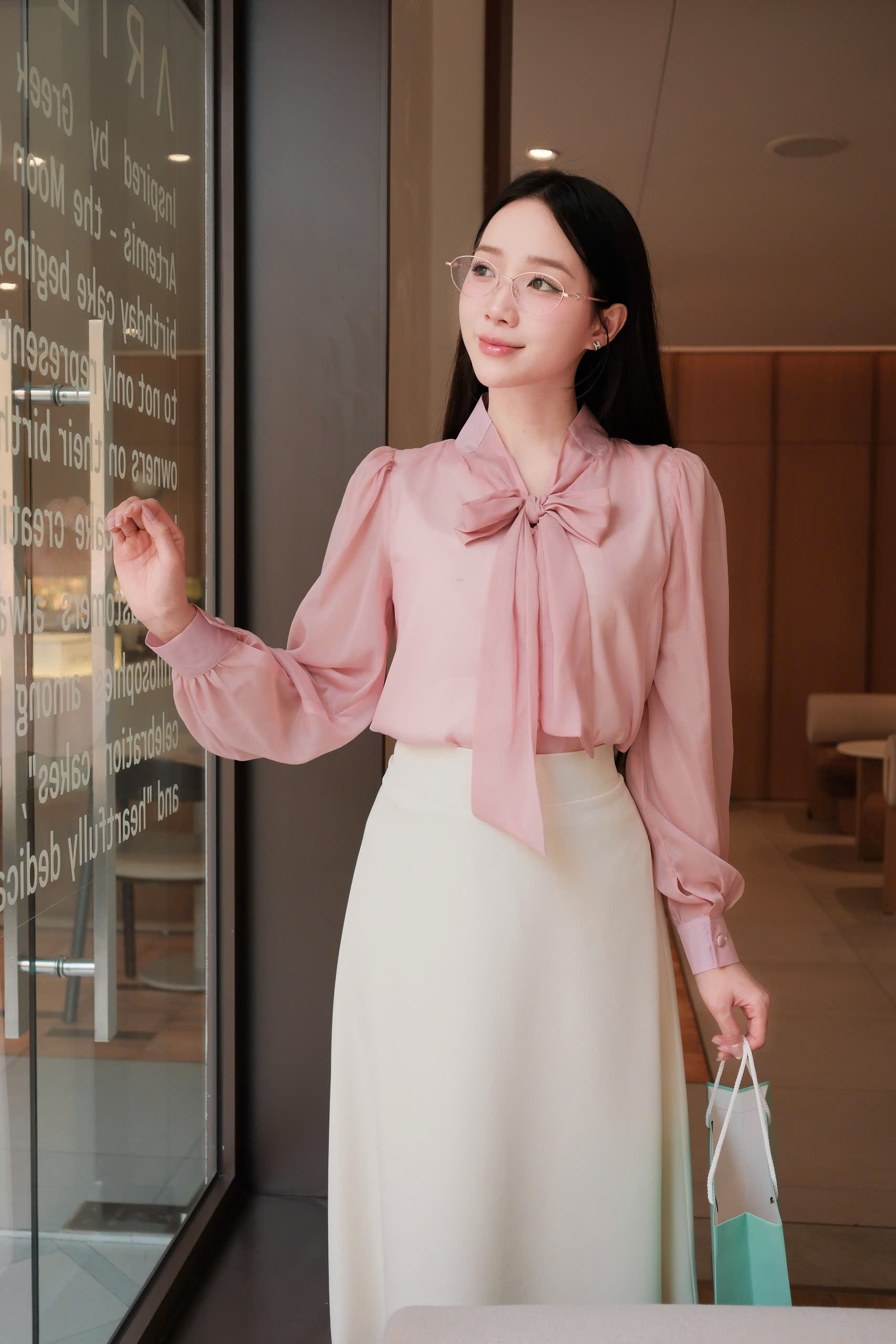 ADELINE HOUSE- SET VÁY SƠ MI NƠ+ CHÂN VÁY CÔNG SỞ- TK152.5 + TK157.3 SIZE XS S M L XL 2XL 3XL 4XL