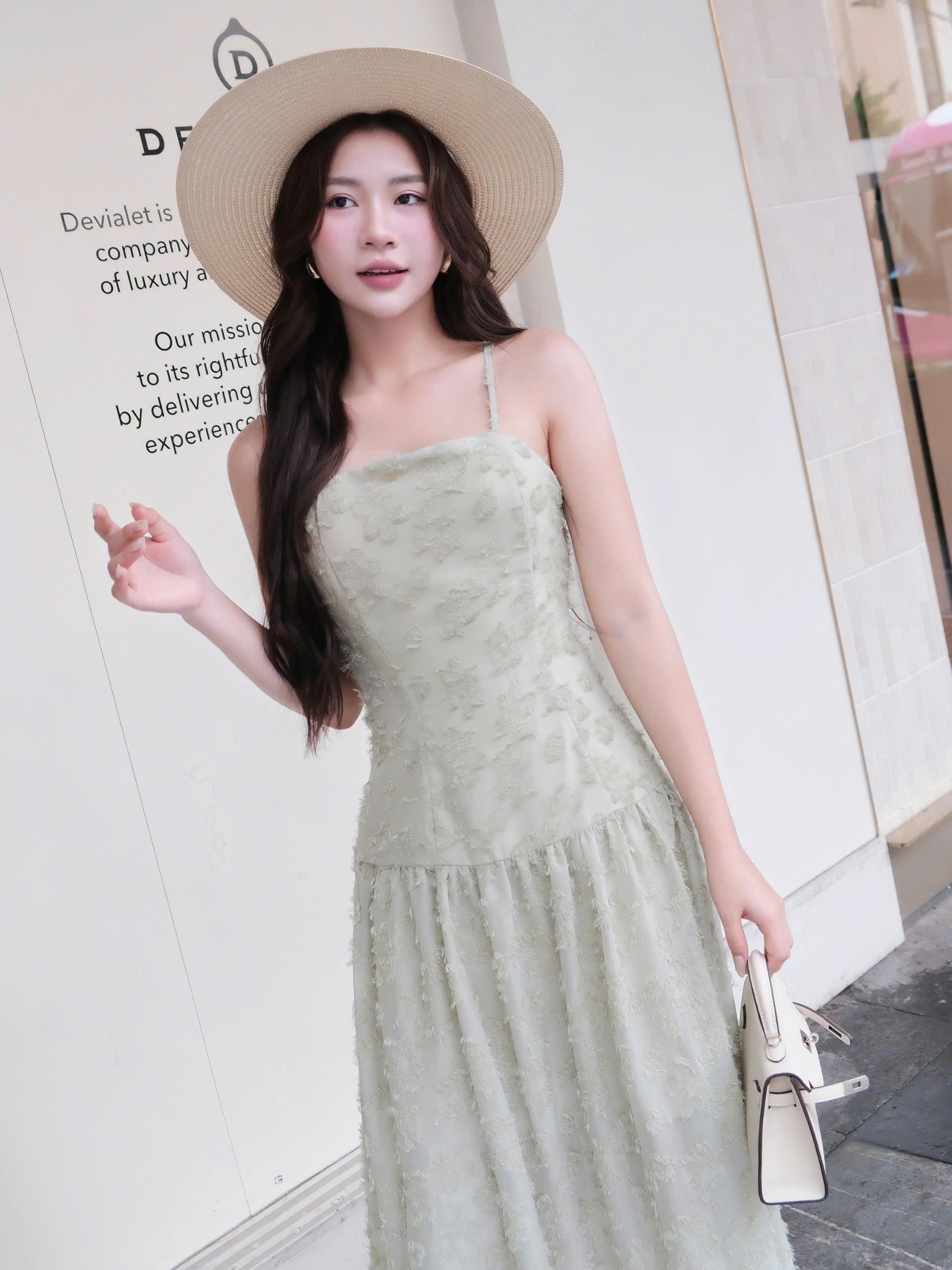 ADELINE HOUSE- Váy 2 dây Xanh Mint Ren Tiểu Thư  –TK80.2 SIZE XS S M L XL 2XL 3XL 4XL