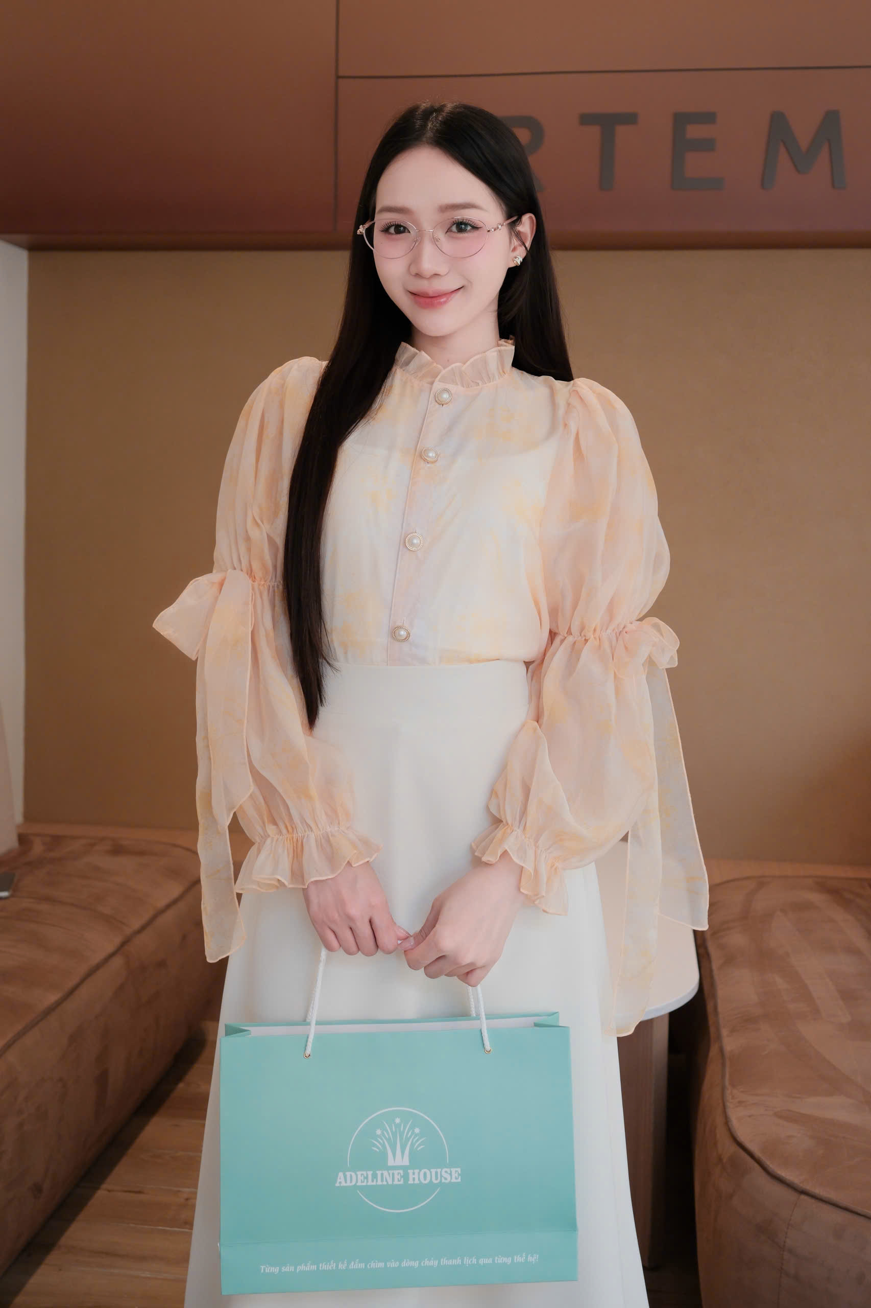 ADELINE HOUSE- SET VÁYTAY NƠ+ CHÂN VÁY THANH LỊCH- TK170.1 SIZE S M L XL 2XL 3XL 4XL