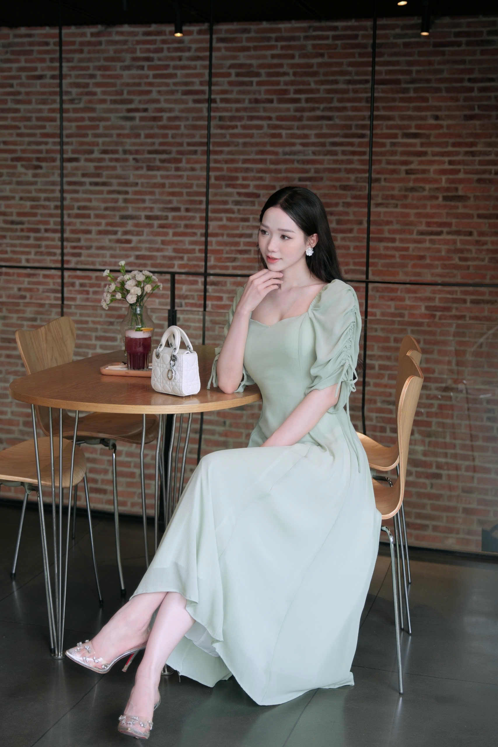 ADELINE HOUSE - Đầm xanh nàng thơ – dịu dàng và thanh lịch - TK21.1 SIZE XS S M L XL 2XL 3XL 4XL