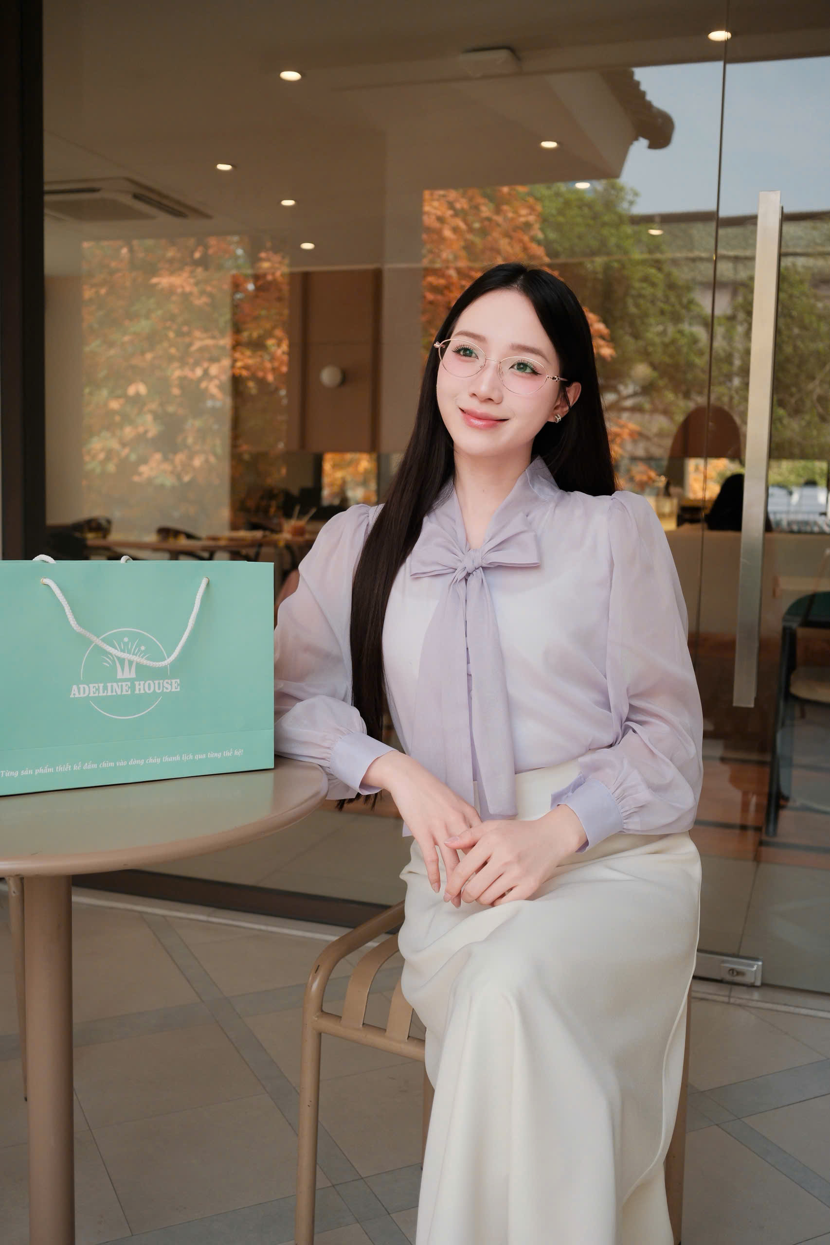 ADELINE HOUSE- SET VÁY SƠ MI NƠ+ CHÂN VÁY CÔNG SỞ- TK152.3