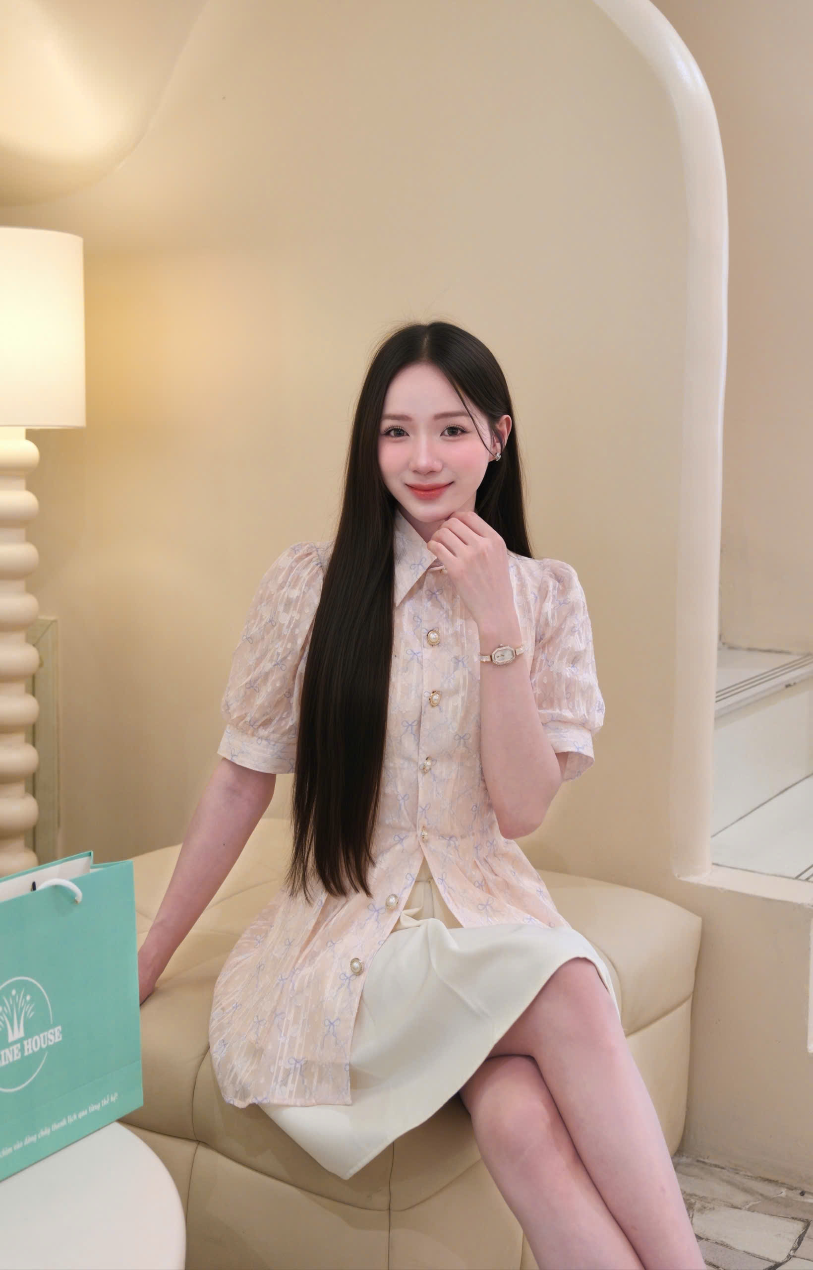 ADELINE HOUSE- SET ÁO TÍM NƠ – PHỐI CHÂN VÁY NGẮN/ SET VÁY ĐI CHƠI/CAFE- TK186.2