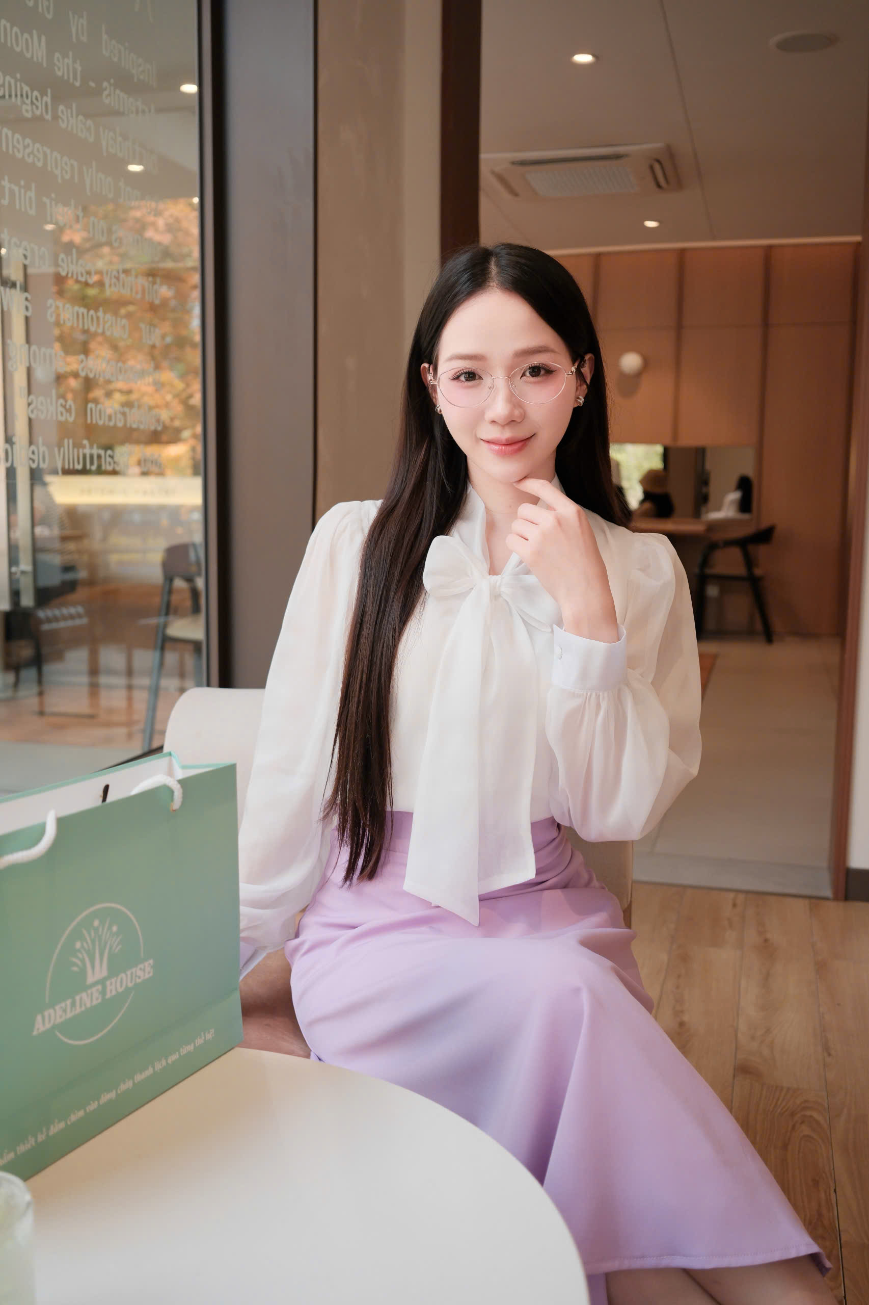 ADELINE HOUSE- SET VÁY SƠ MI NƠ+ CHÂN VÁY CÔNG SỞ- TK152.4 TK23.4 SIZE XS S M L XL 2XL 3XL 4XL