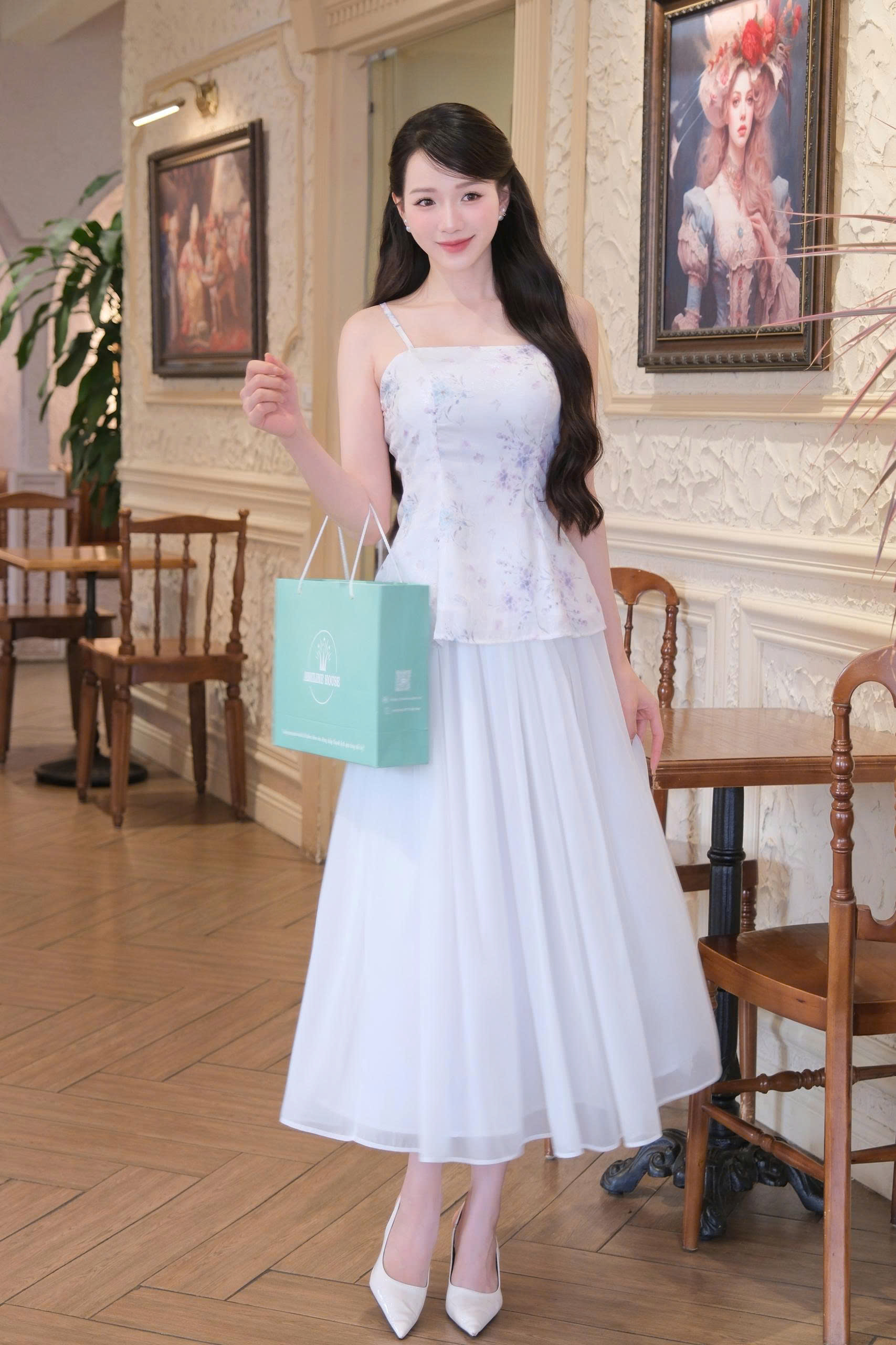 ADELINE HOUSE- Organza cloud skirt - MIDI TK132