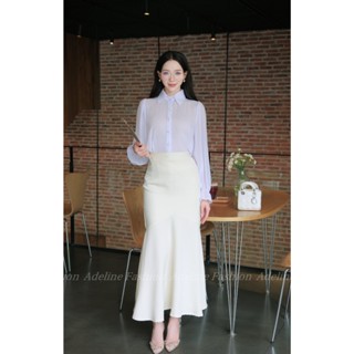 Adeline House - Áo sơ mi voan sạn dài tay cổ điển thanh lịch - TK45