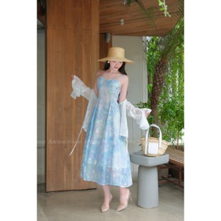 Adeline House - Váy 2 dây dáng dài màu pastel loang xinh xắn - TK 85