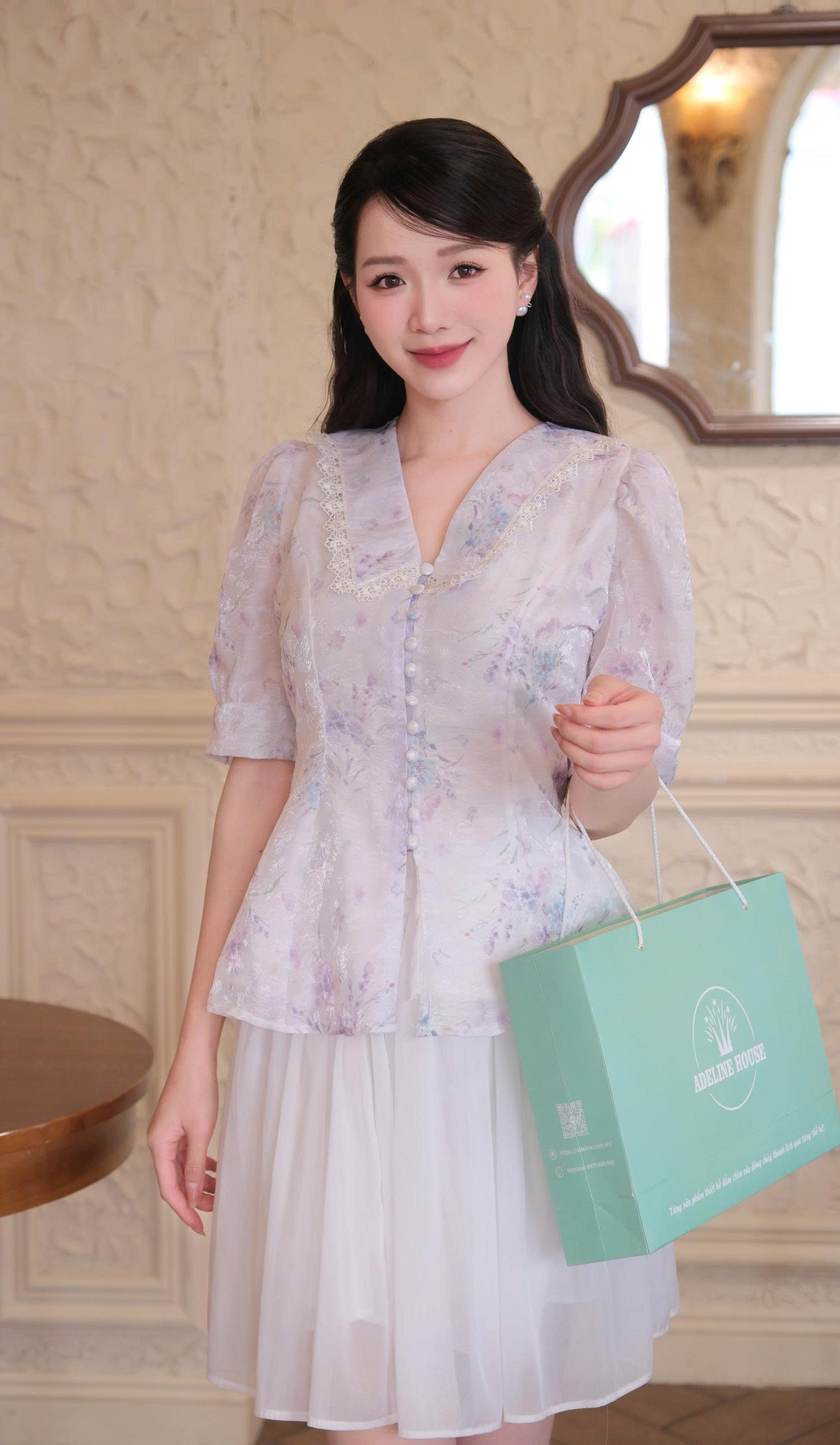ADELINE HOUSE-  Organza cloud skirt - mini TK128