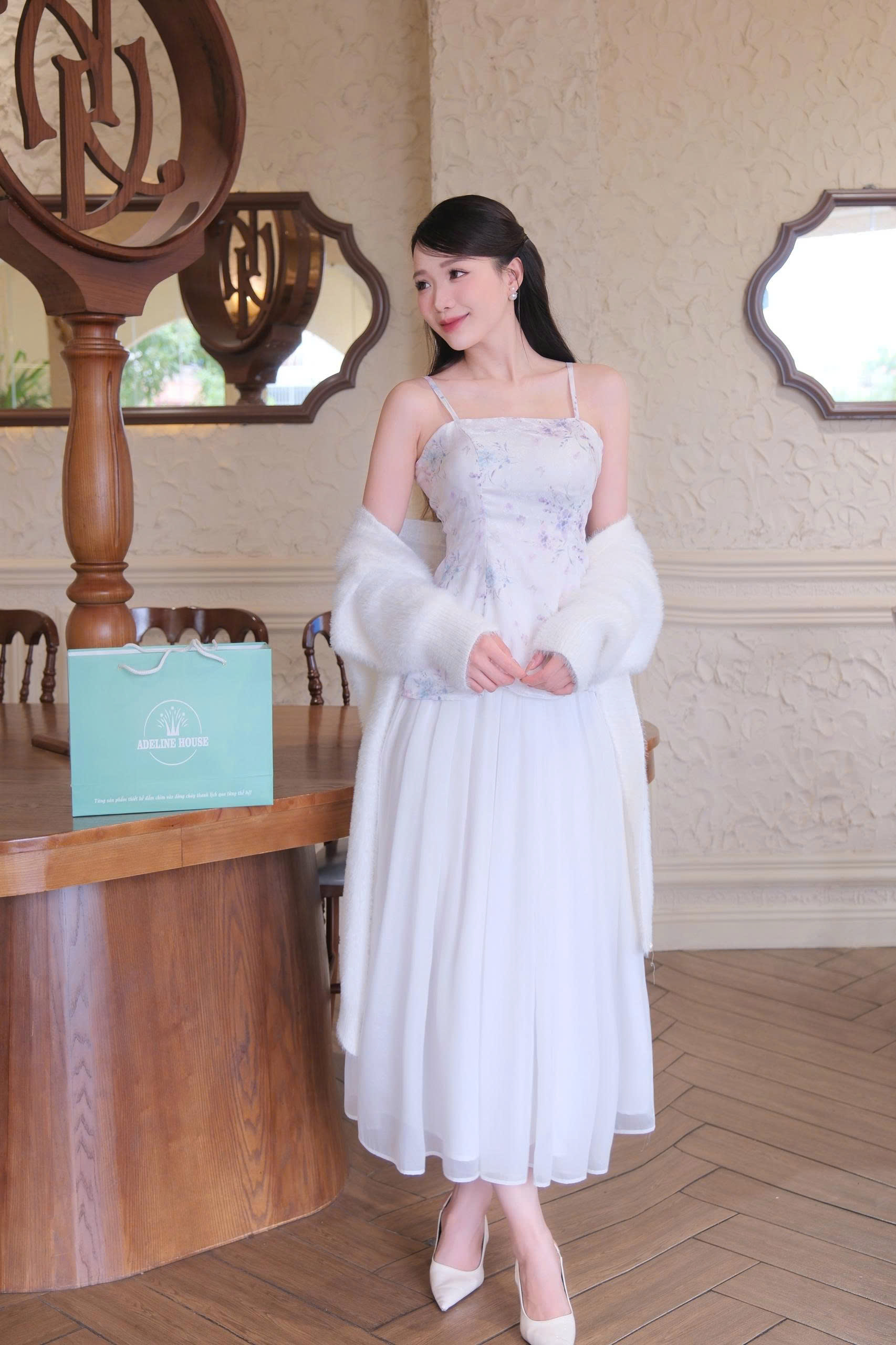 ADELINE HOUSE- Organza cloud skirt - MIDI TK132