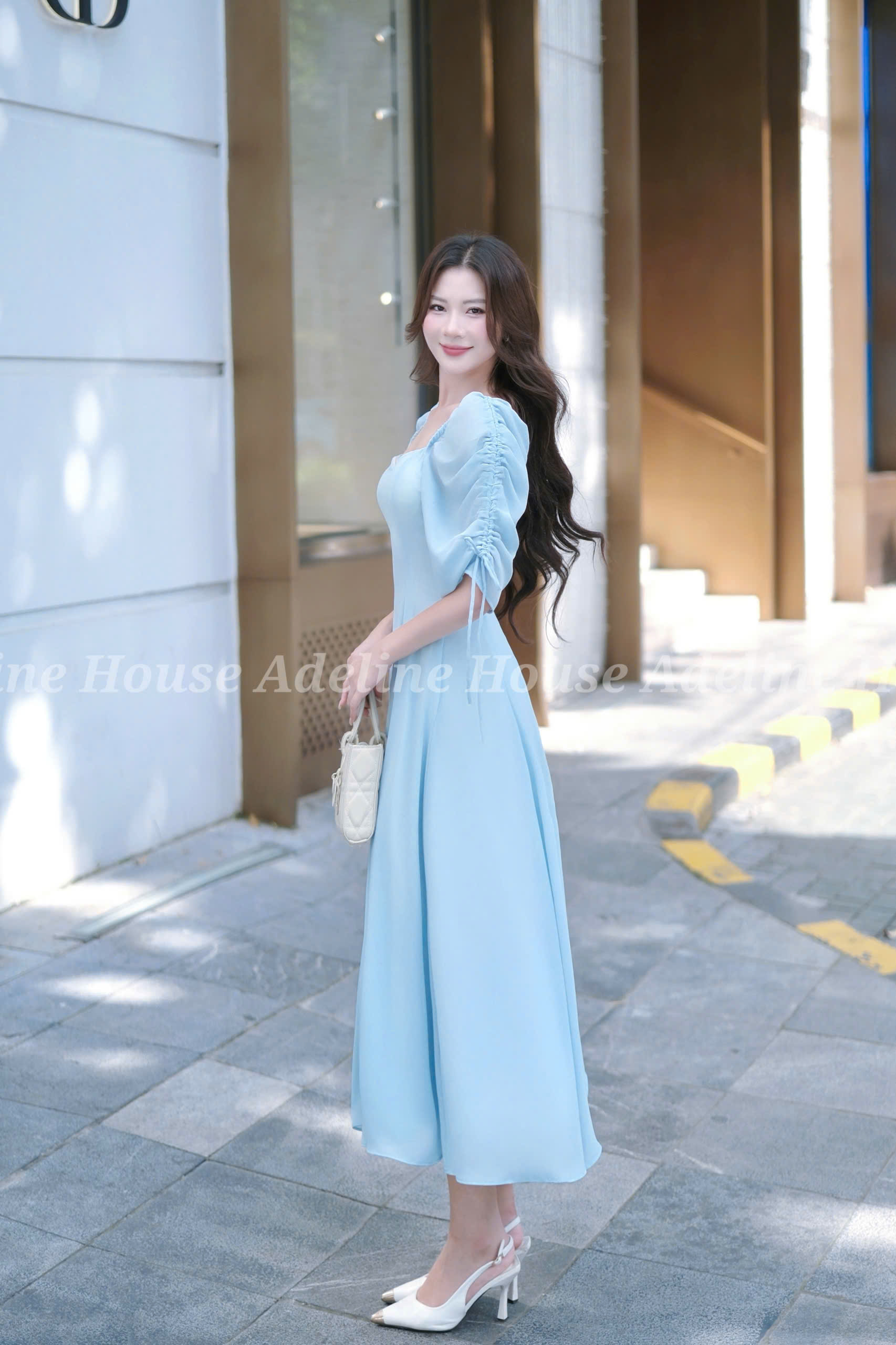 ADELINE HOUSE - Đầm xanh dương nàng thơ – dịu dàng và thanh lịch - TK21.2