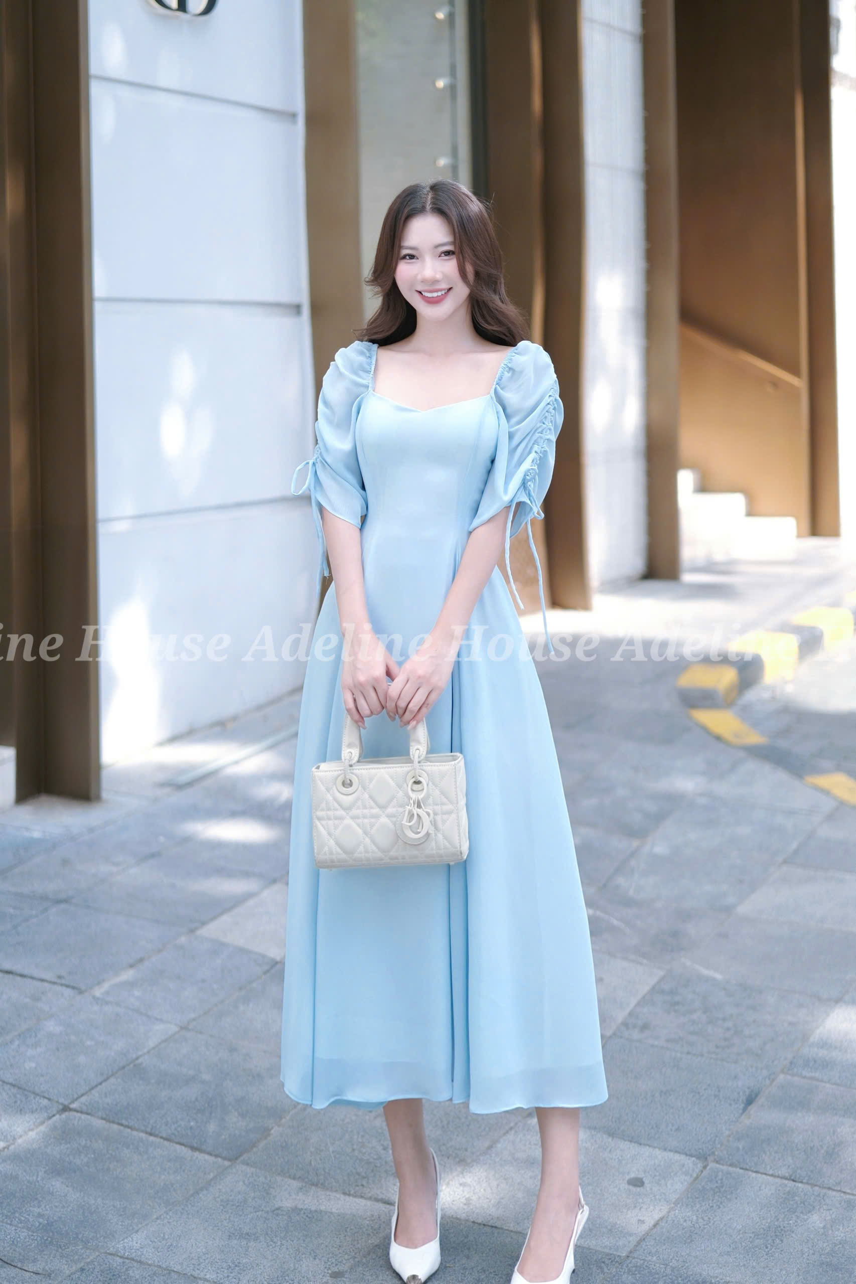 ADELINE HOUSE - Đầm xanh dương nàng thơ – dịu dàng và thanh lịch - TK21.2