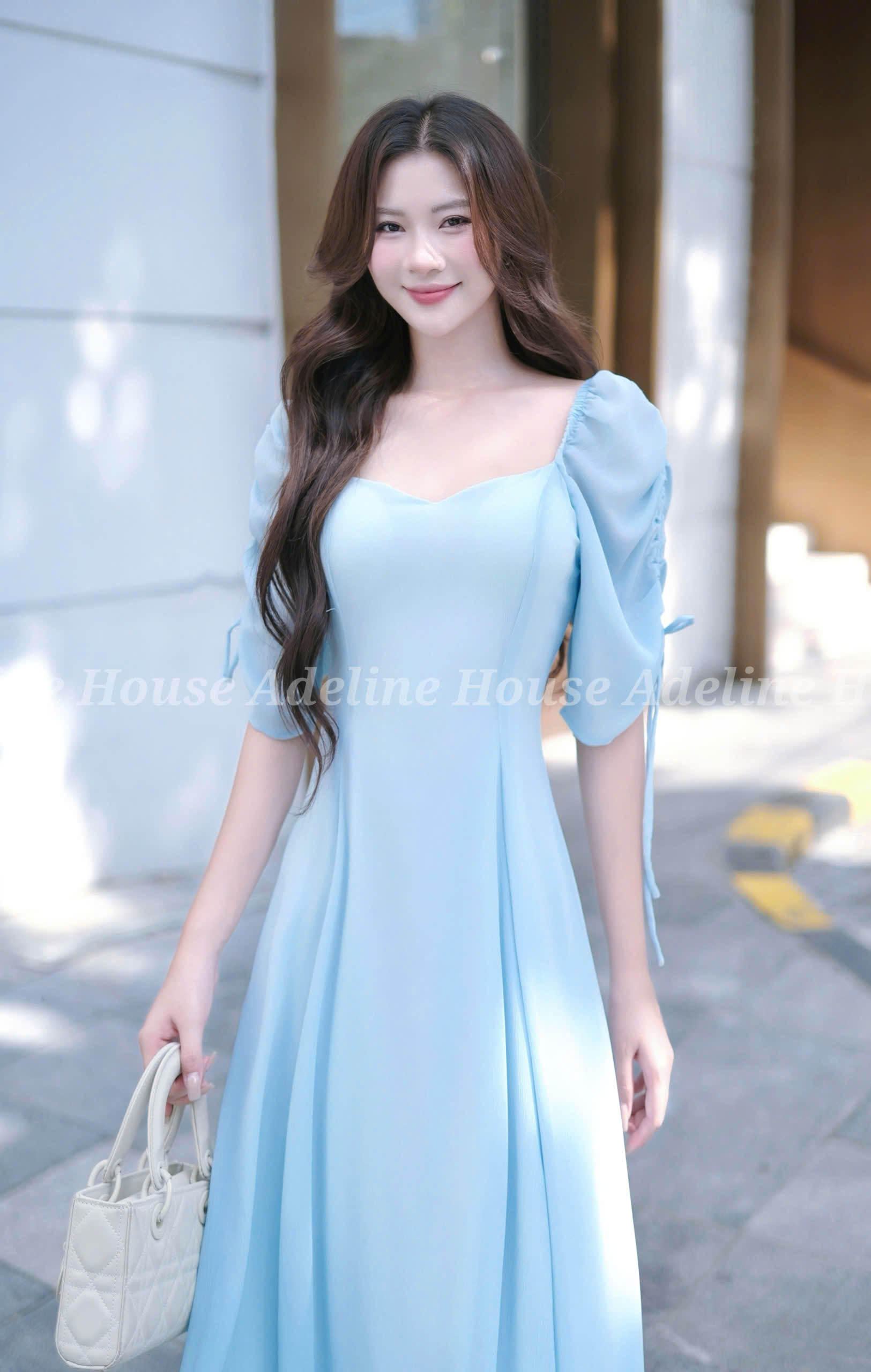 ADELINE HOUSE - Đầm xanh dương nàng thơ – dịu dàng và thanh lịch - TK21.2