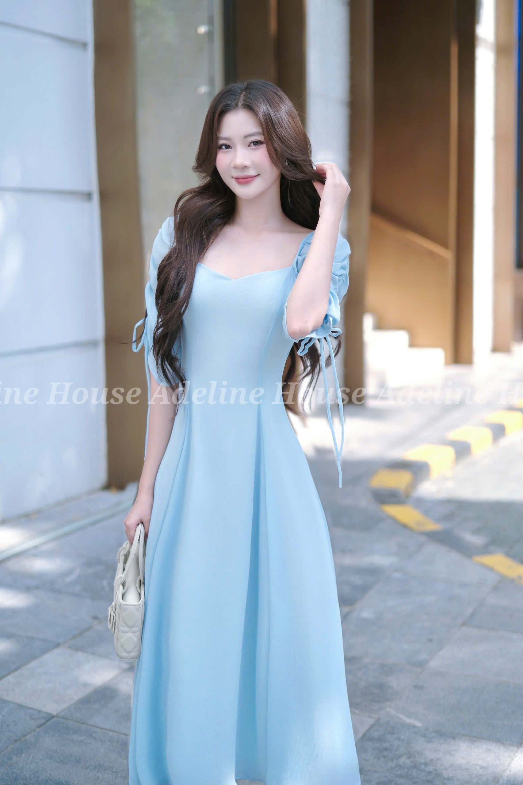 ADELINE HOUSE - Đầm xanh dương nàng thơ – dịu dàng và thanh lịch - TK21.2