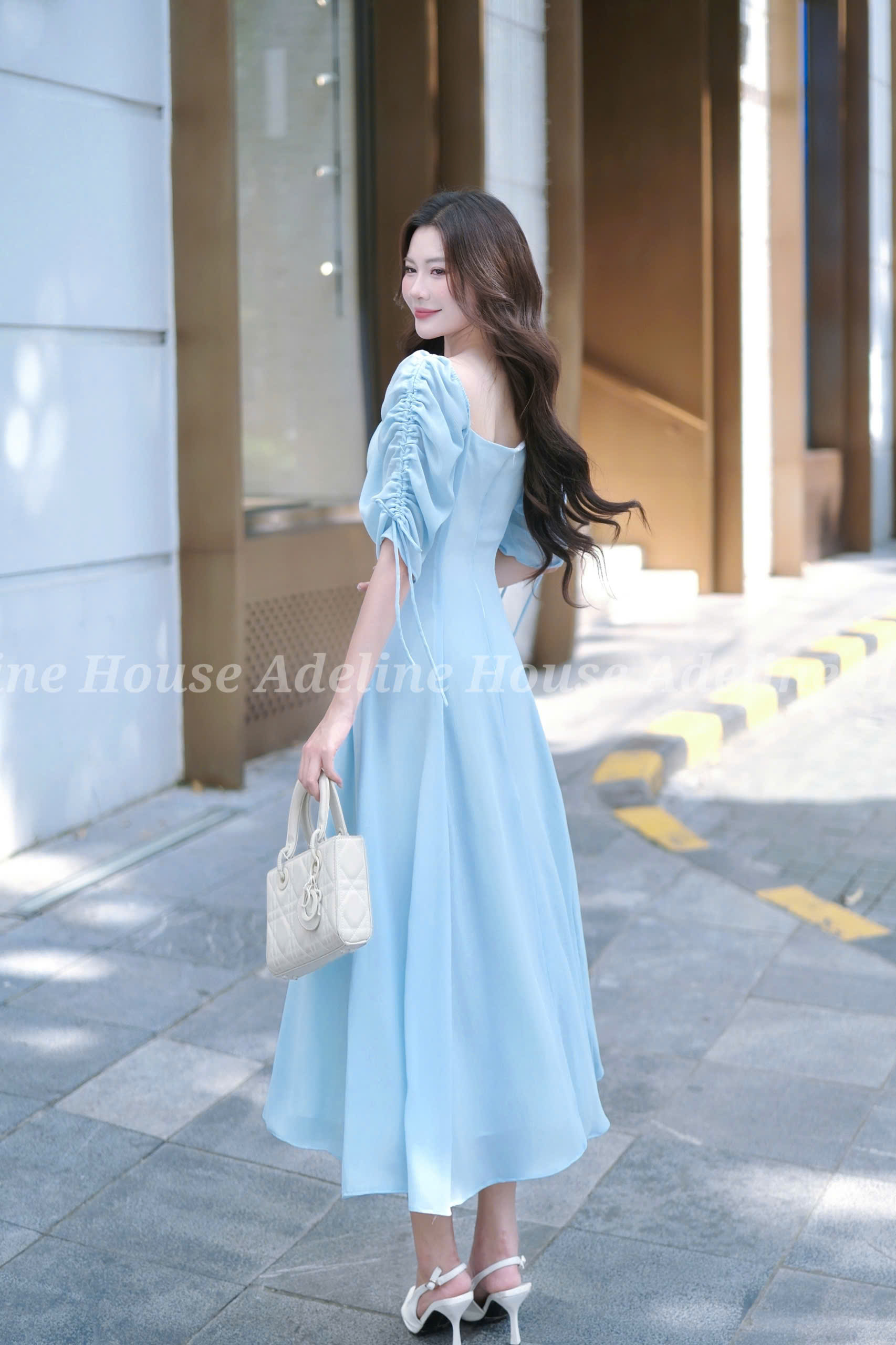 ADELINE HOUSE - Đầm xanh dương nàng thơ – dịu dàng và thanh lịch - TK21.2