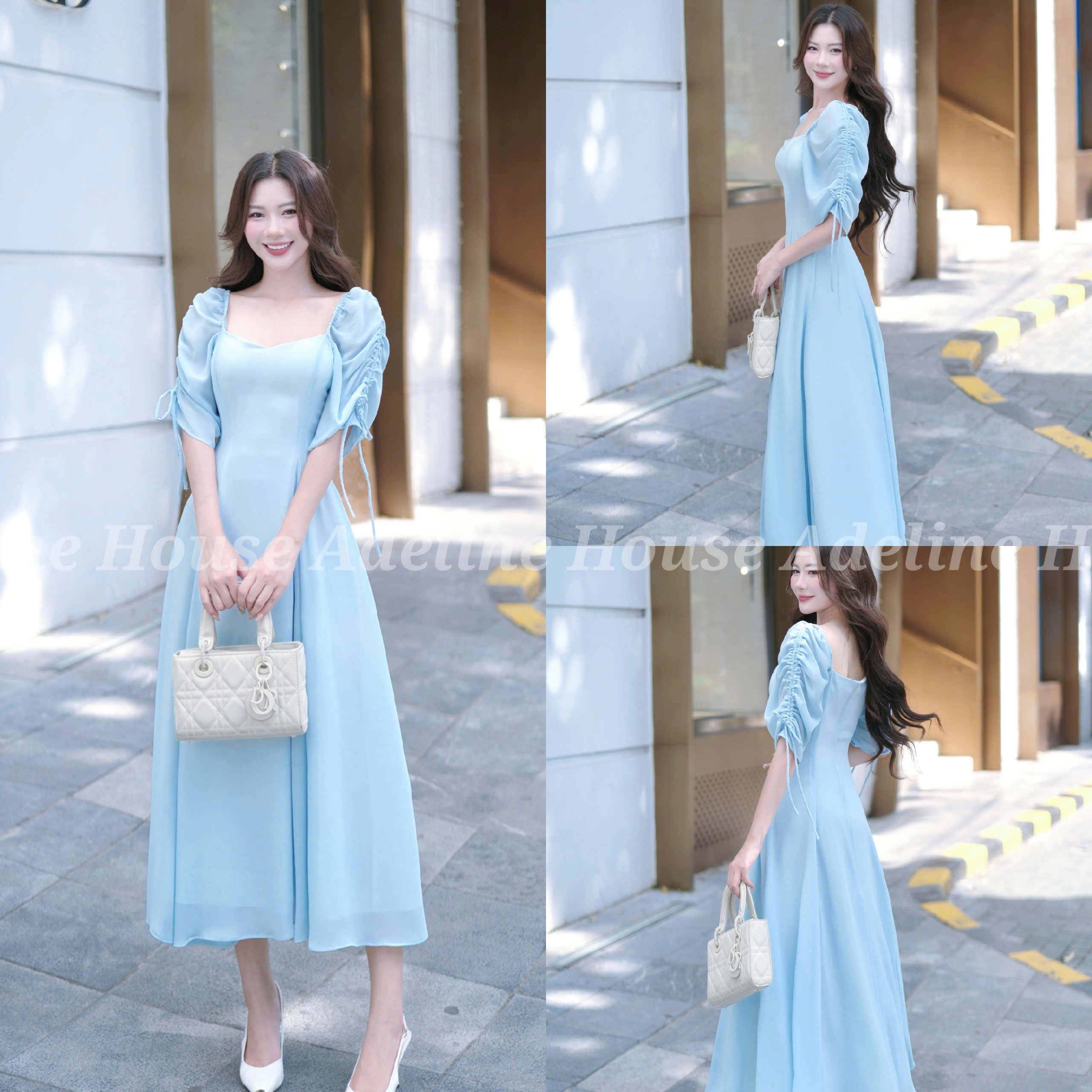 ADELINE HOUSE - Đầm xanh dương nàng thơ – dịu dàng và thanh lịch - TK21.2
