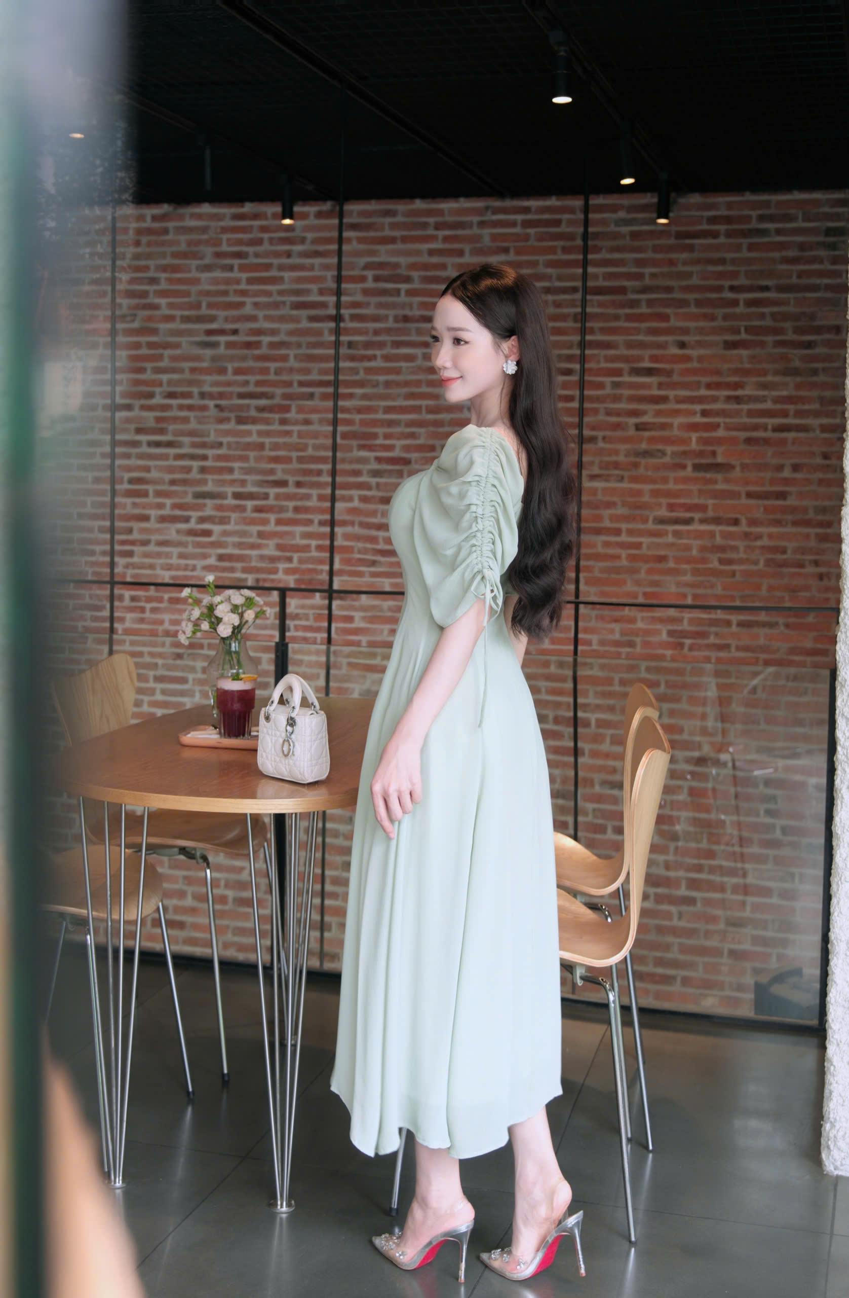 ADELINE HOUSE - Đầm xanh nàng thơ – dịu dàng và thanh lịch - TK21.1 SIZE XS S M L XL 2XL 3XL 4XL