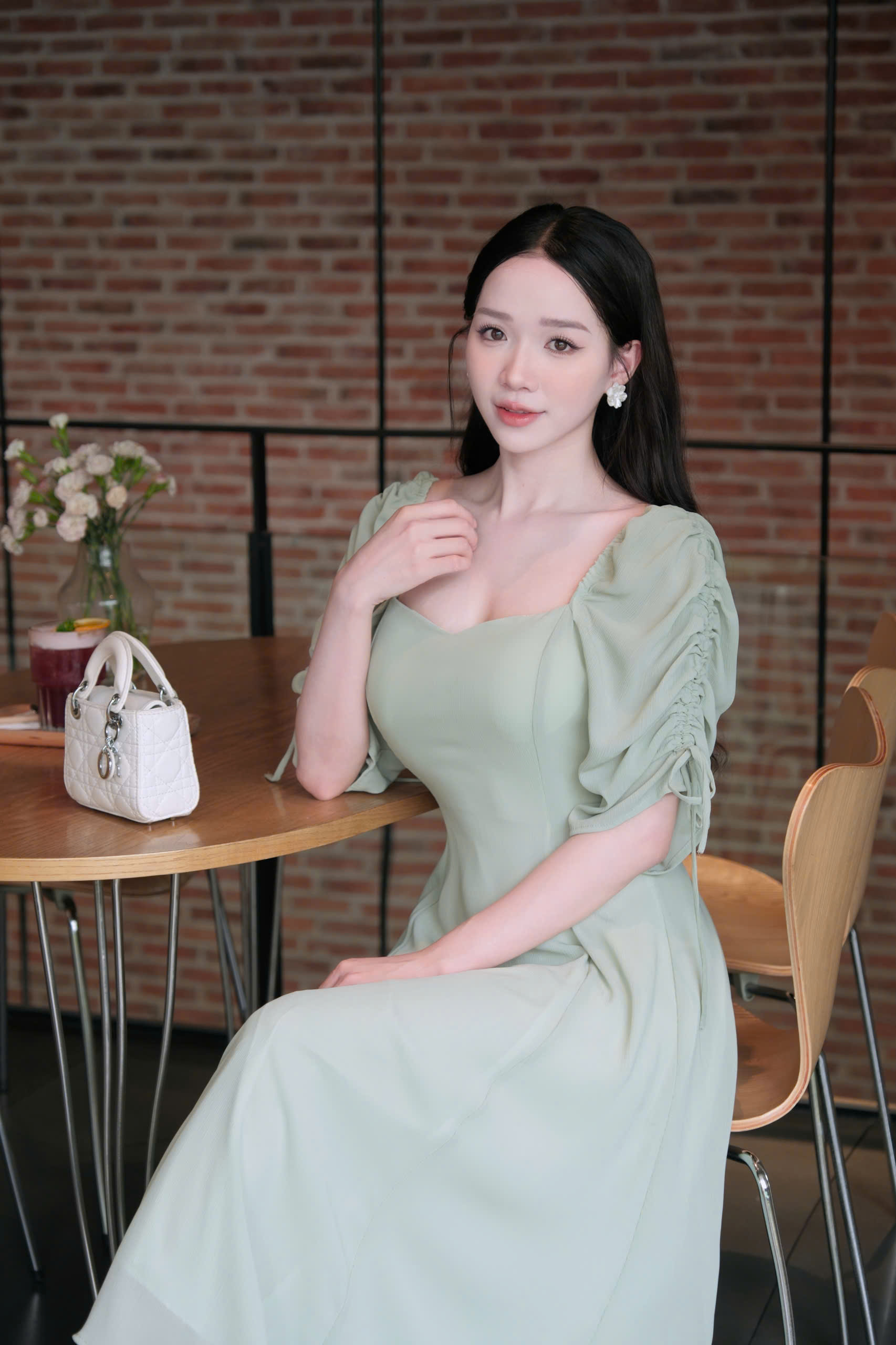 ADELINE HOUSE - Đầm xanh nàng thơ – dịu dàng và thanh lịch - TK21.1 SIZE XS S M L XL 2XL 3XL 4XL