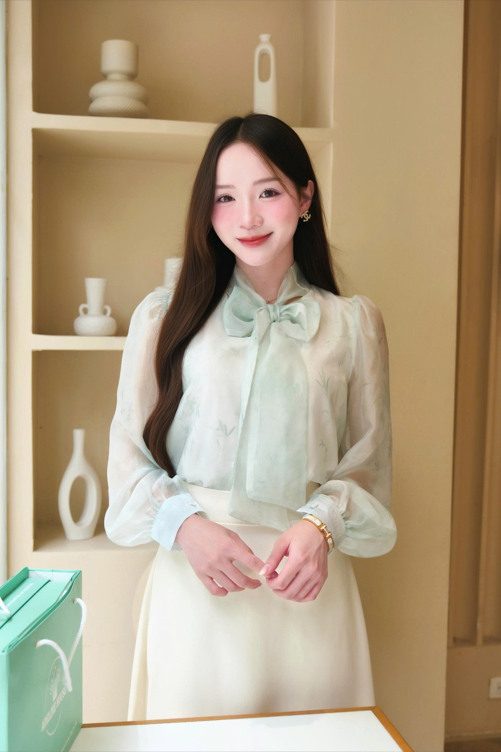 ADELINE HOUSE -  ĐẦM XANH NGỌC – NÀNG THƠ THANH LỊCH - TK195.1