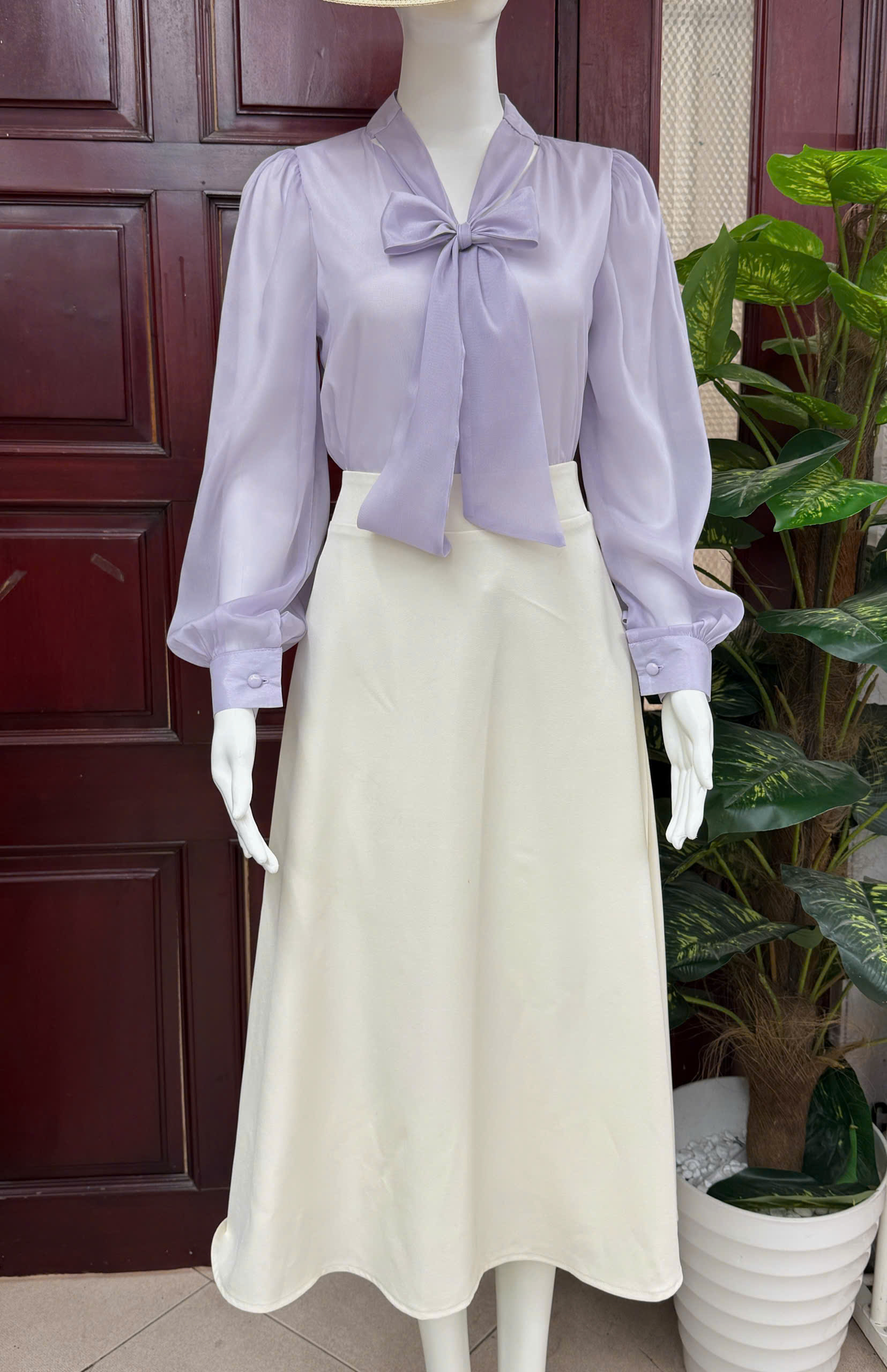 ADELINE HOUSE- SET VÁY SƠ MI NƠ+ CHÂN VÁY CÔNG SỞ- TK152.3