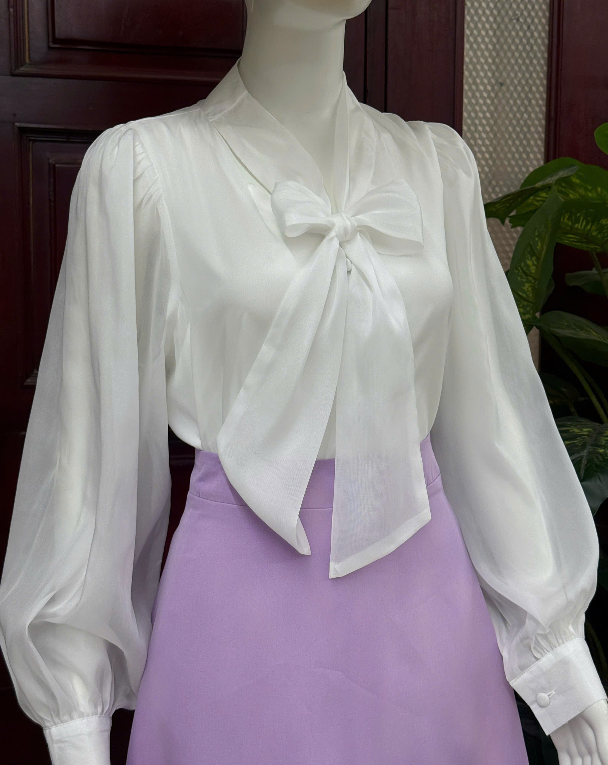 ADELINE HOUSE- SET VÁY SƠ MI NƠ+ CHÂN VÁY CÔNG SỞ- TK152.4 TK23.4 SIZE XS S M L XL 2XL 3XL 4XL