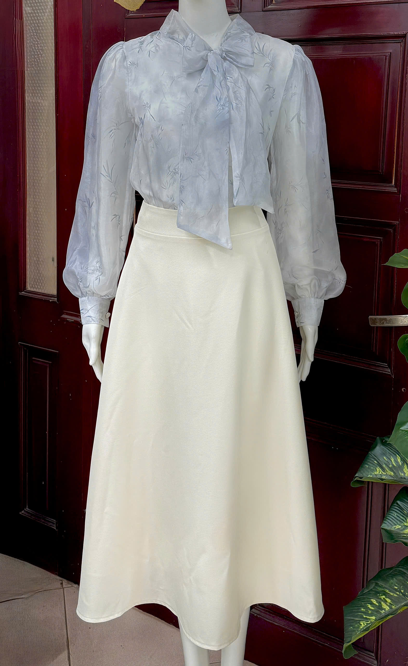 ADELINE HOUSE - ĐẦM XANH XÁM PASTEL – NÀNG THƠ CÔNG SỞ - TK195.2