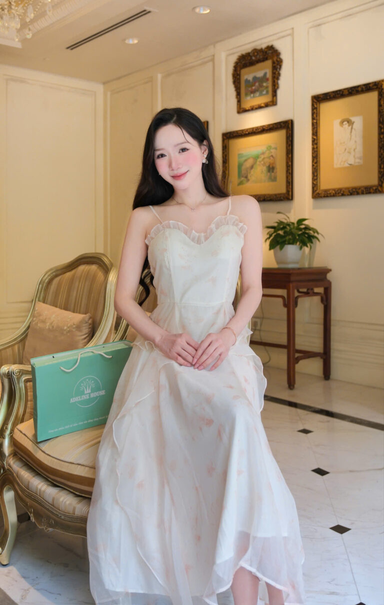 ADELINE HOUSE - Đầm 2 Dây Thanh Lịch Adeline- TK77 SIZE XS S M L XL 2XL 3XL 4XL
