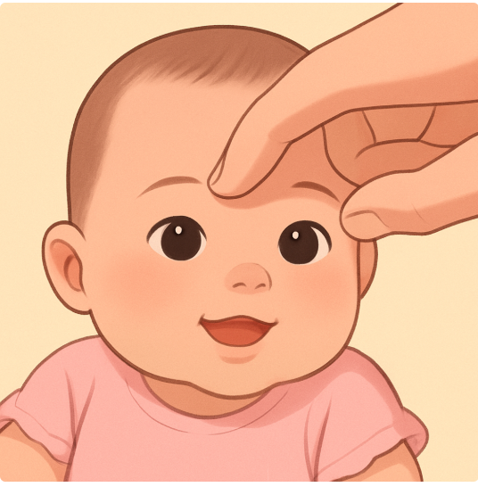 Hướng dẫn massage cánh mũi giúp bé giảm nghẹt mũi