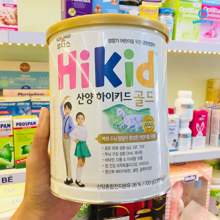 Sữa dê Hikid Hàn Quốc 650g cho bé 1-9 tuổi