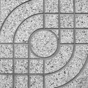 Gạch terrazzo lát hè mẫu caro thường dùng cho công viên và trường học